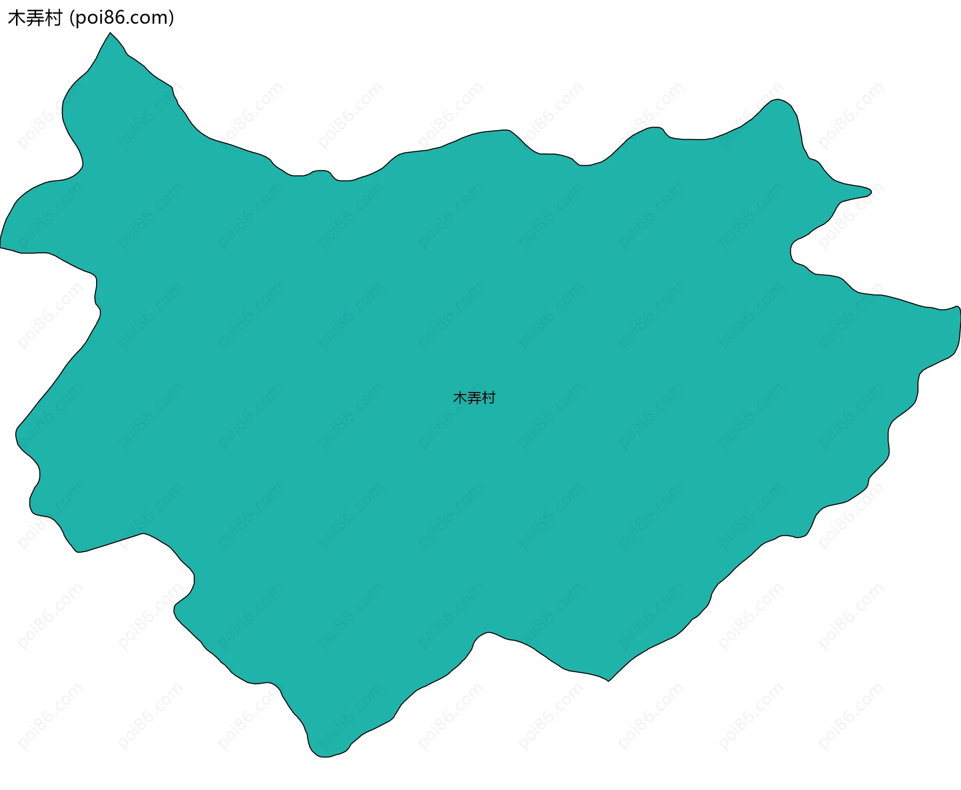 木弄村边界地图