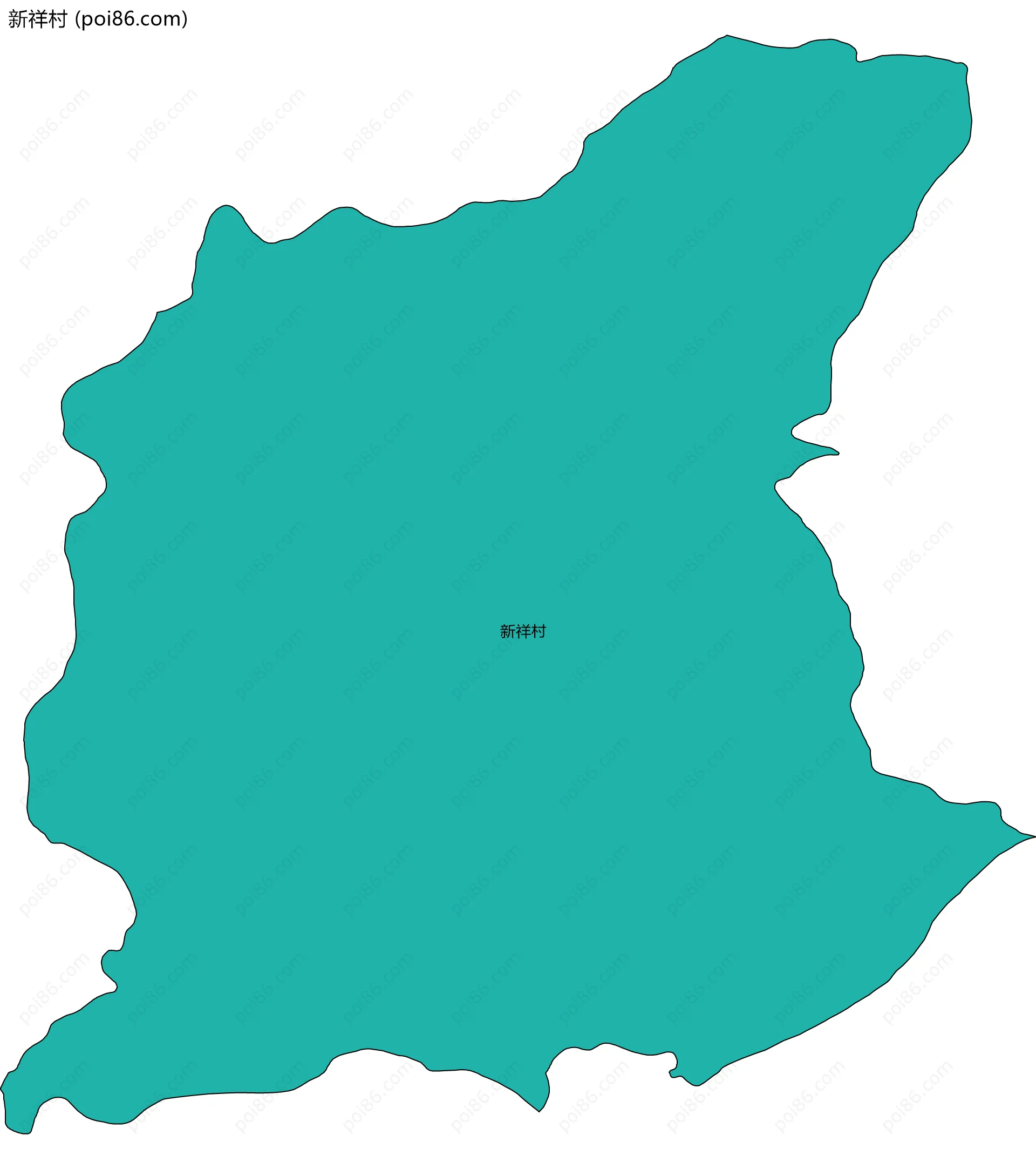 新祥村边界地图