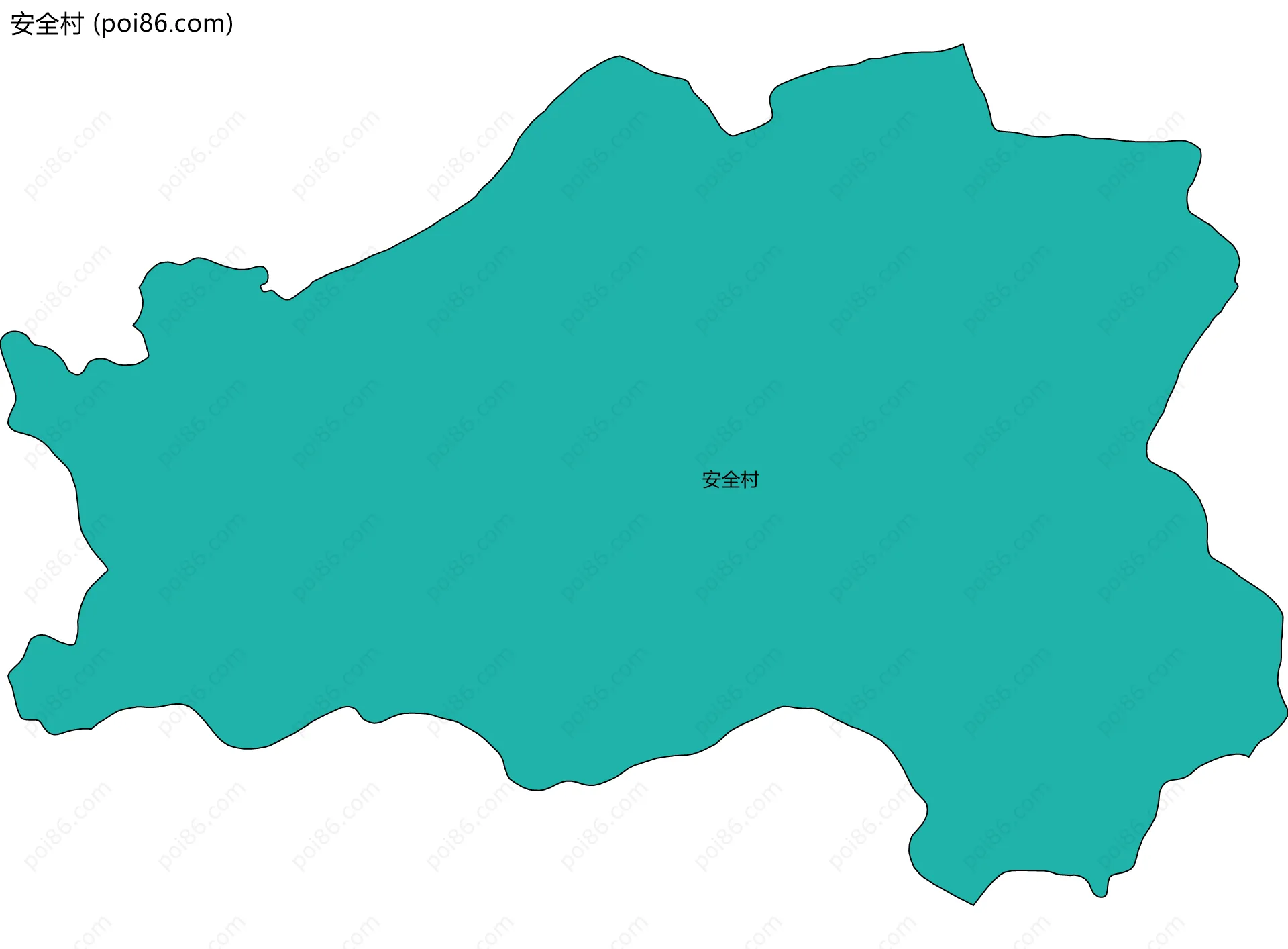 安全村边界地图