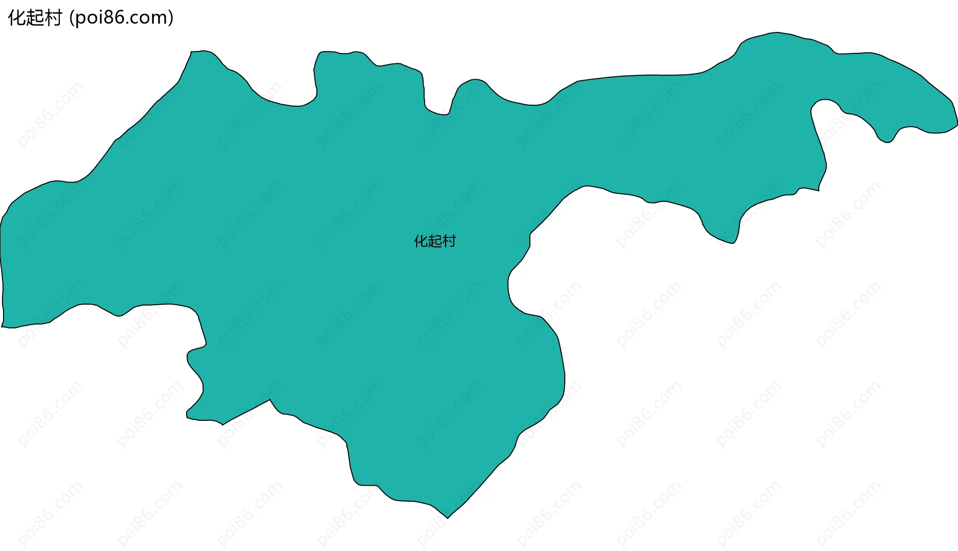 化起村边界地图