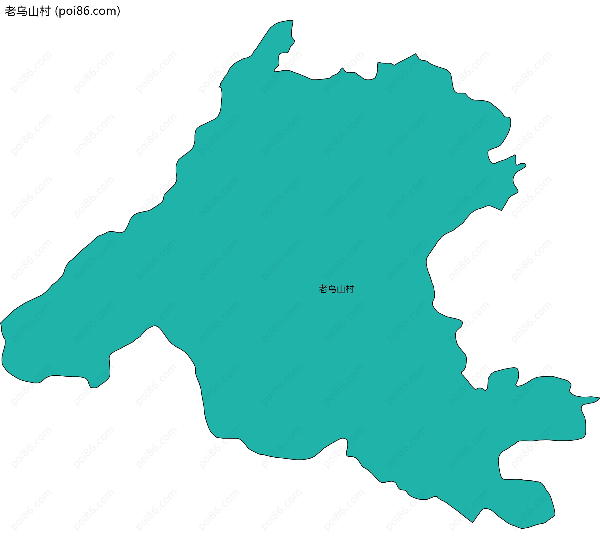 老乌山村边界地图