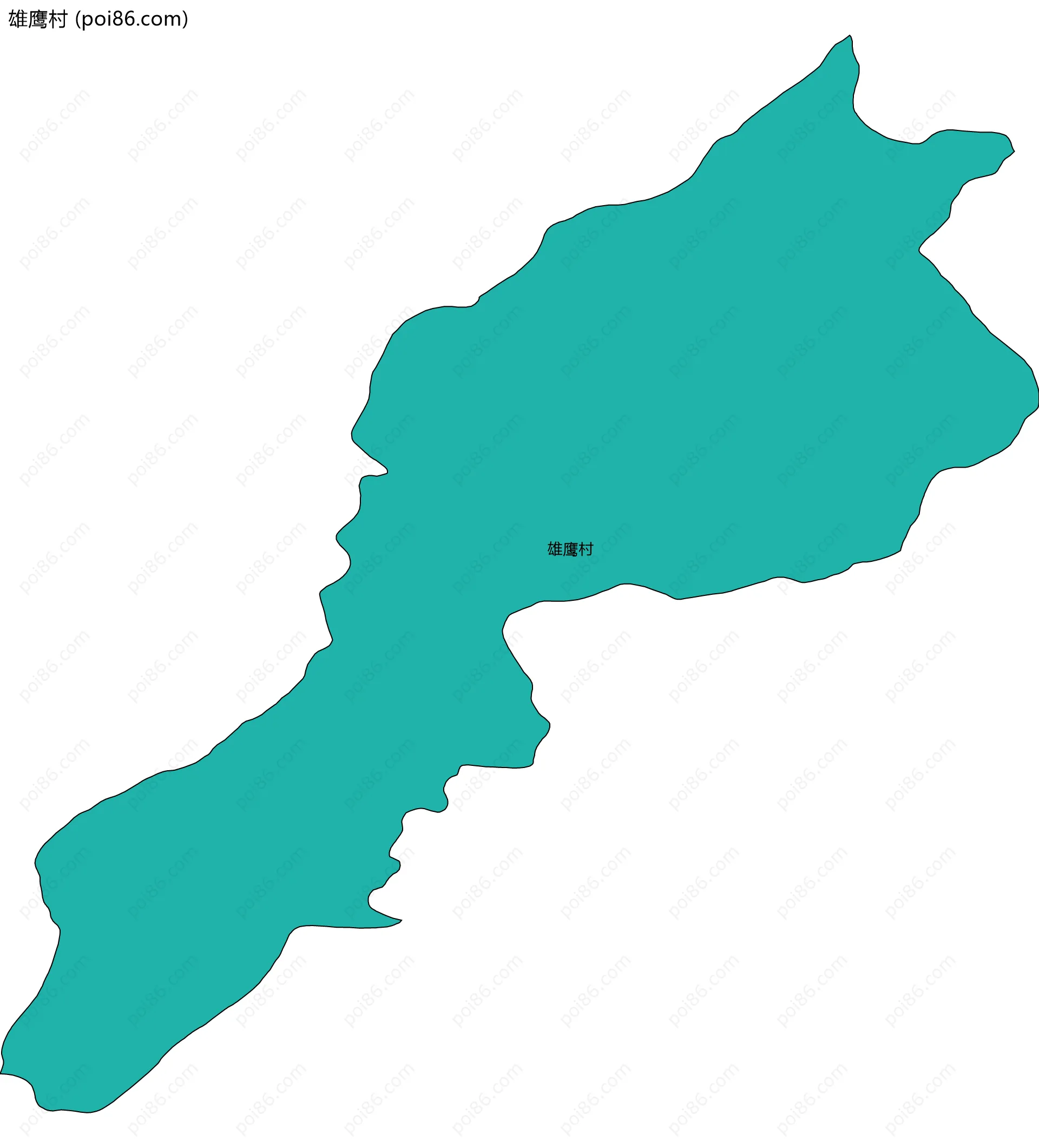 雄鹰村边界地图