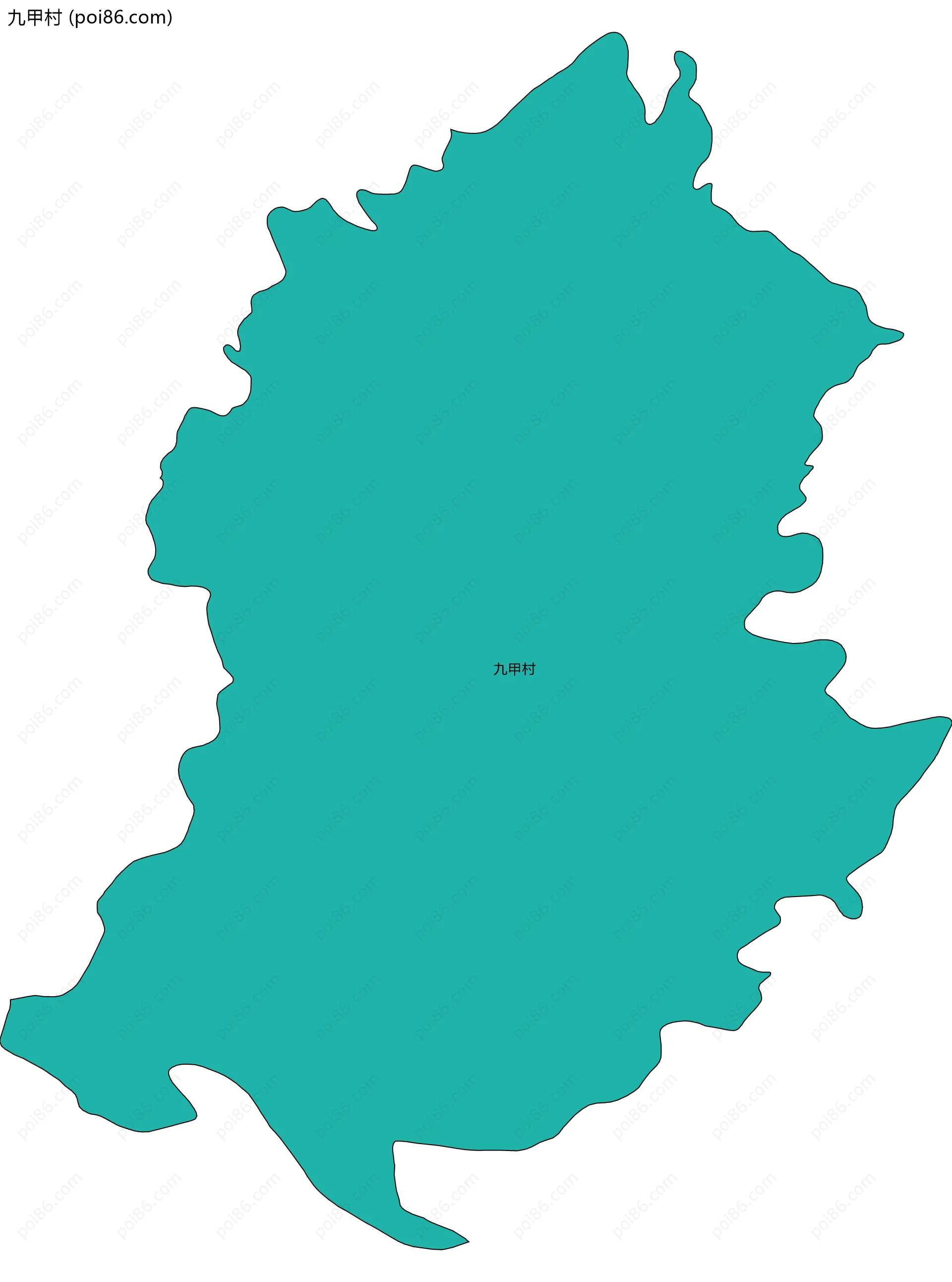 九甲村边界地图