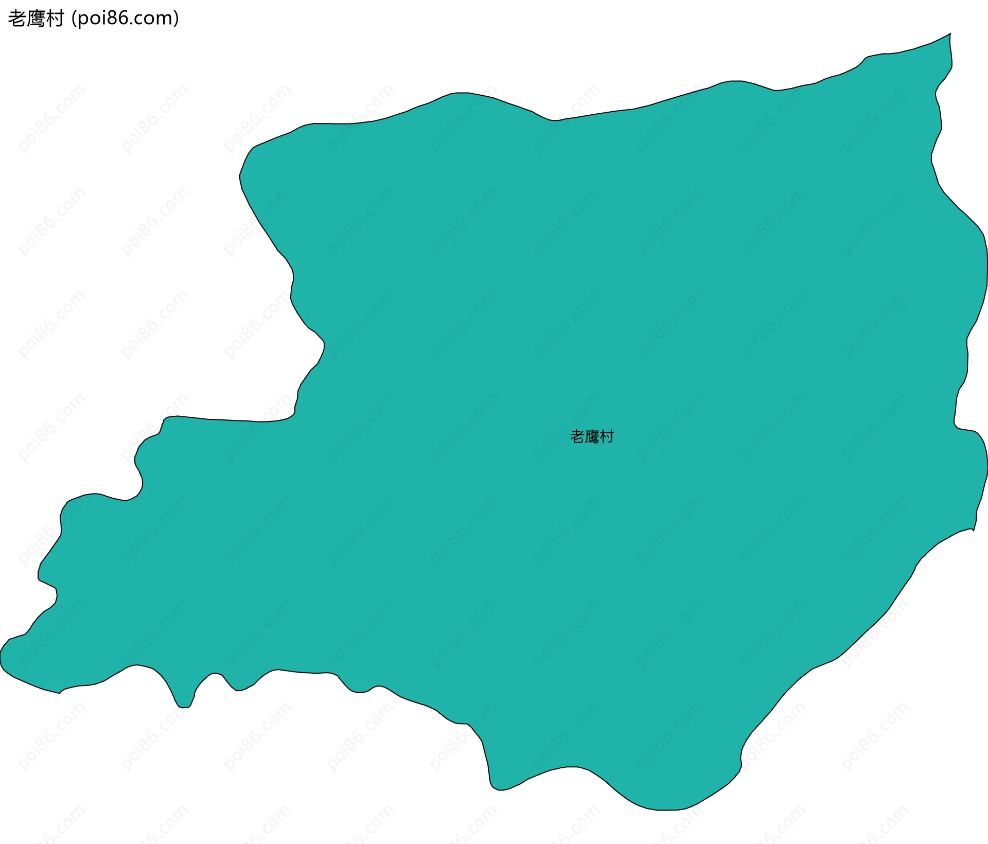 老鹰村边界地图