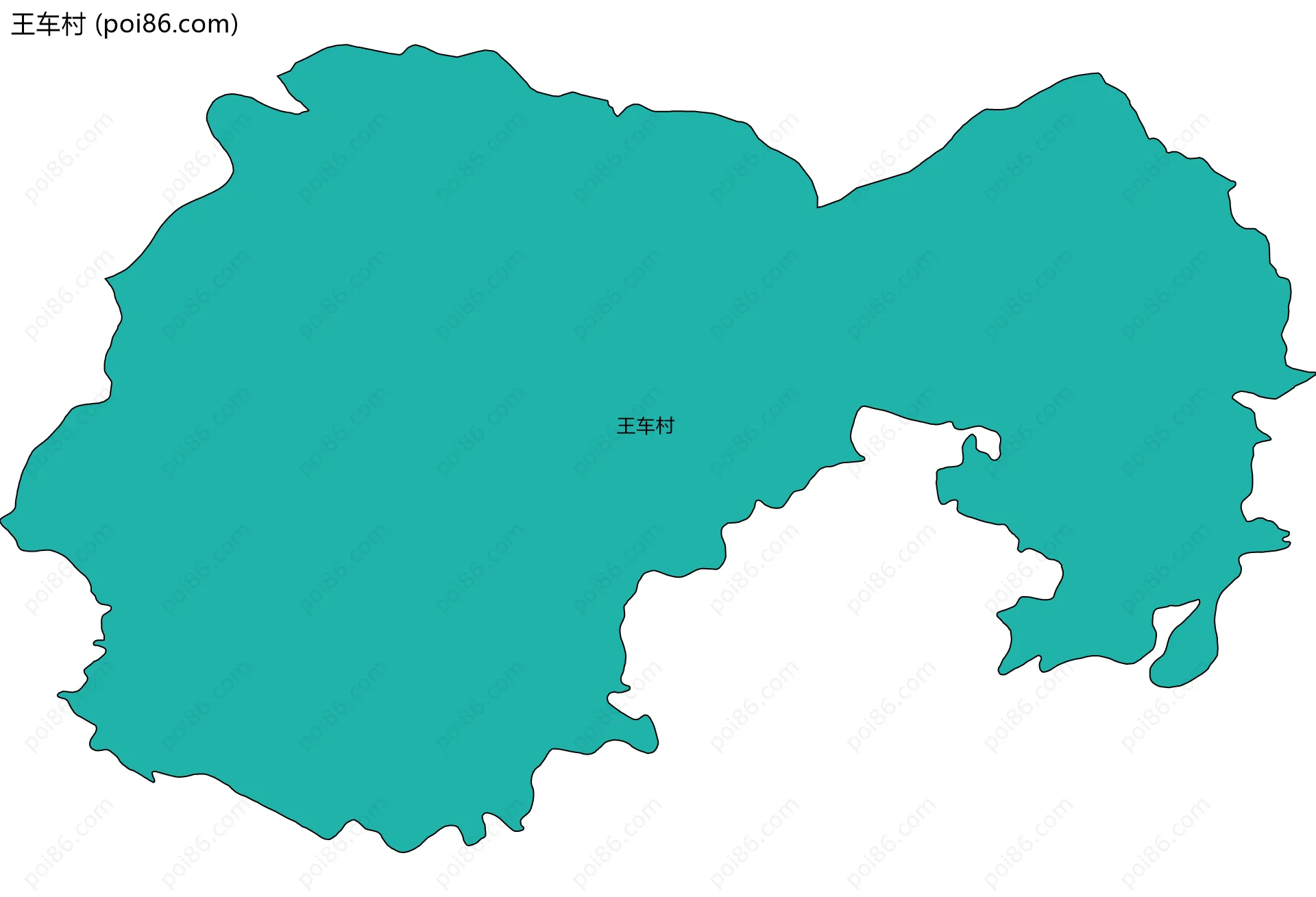 王车村边界地图