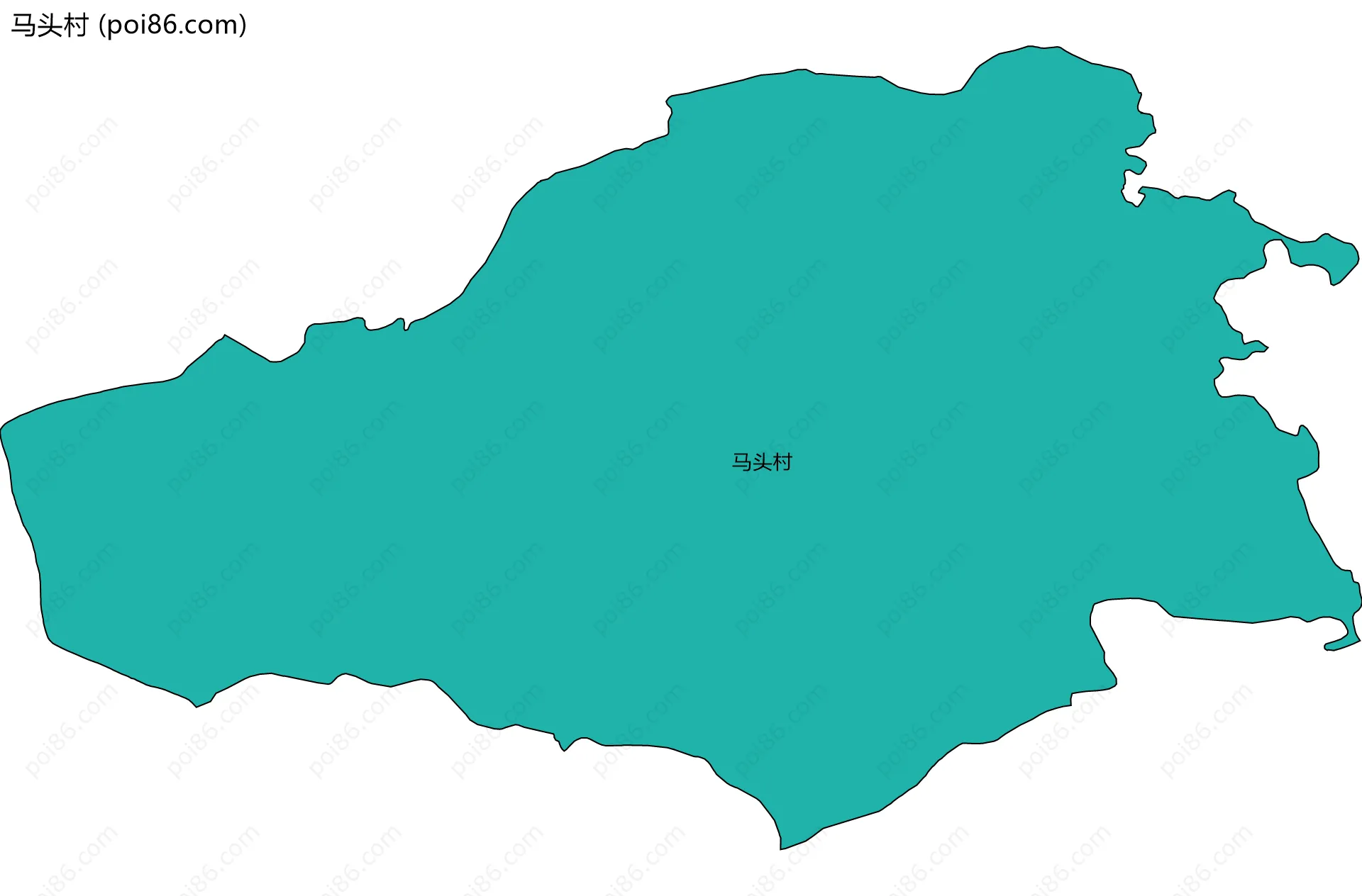 马头村边界地图