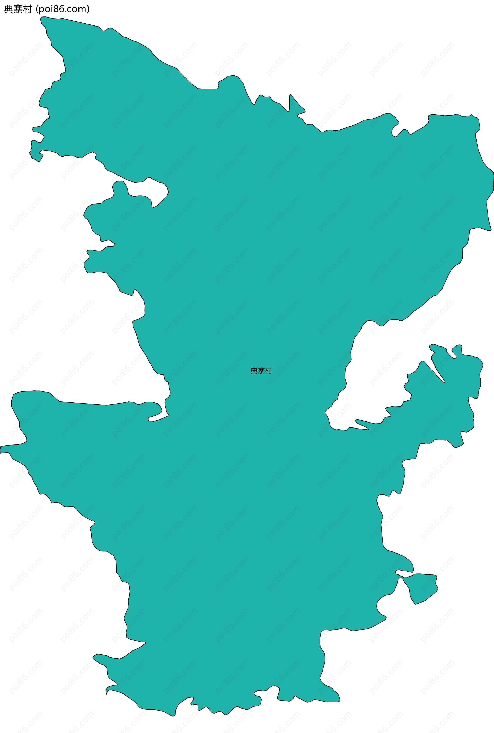 典寨村边界地图