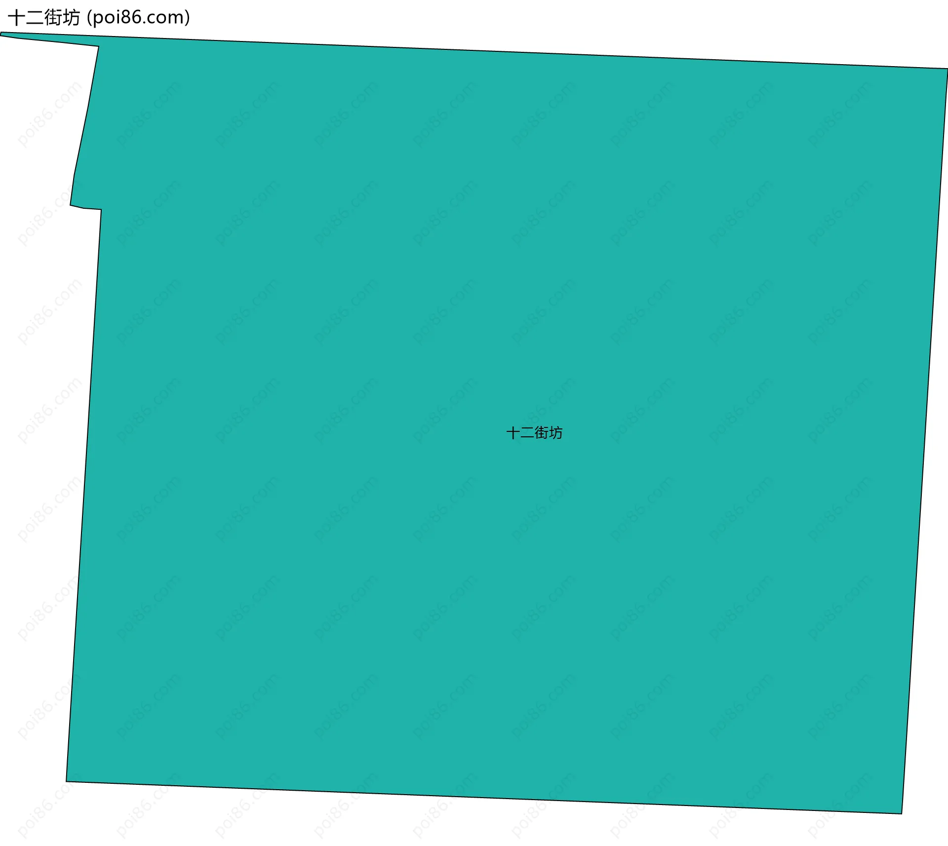 十二街坊边界地图