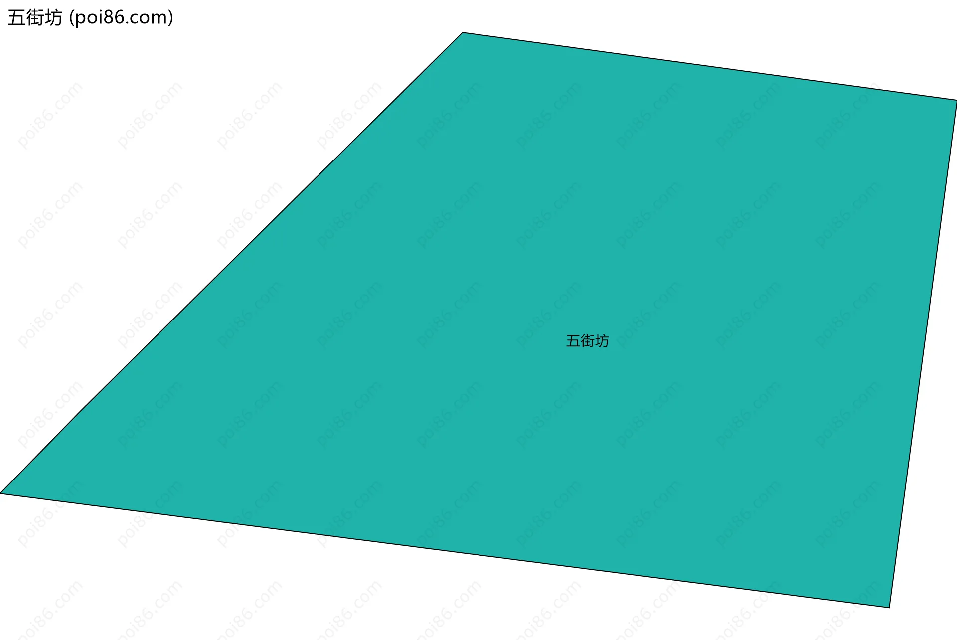 五街坊边界地图