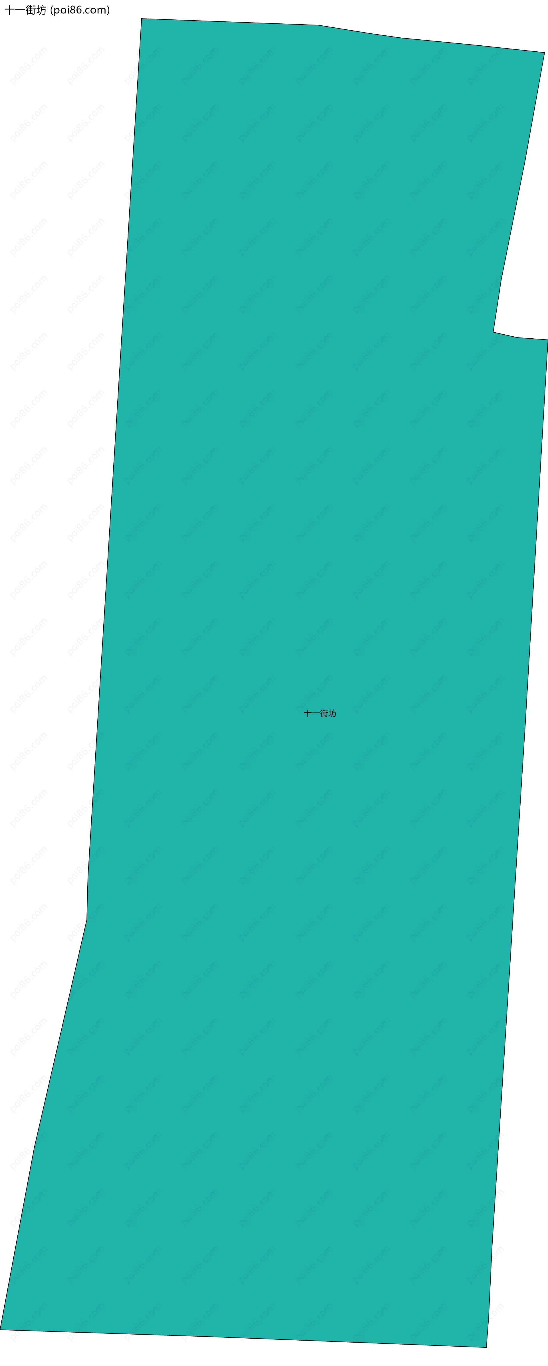 十一街坊边界地图