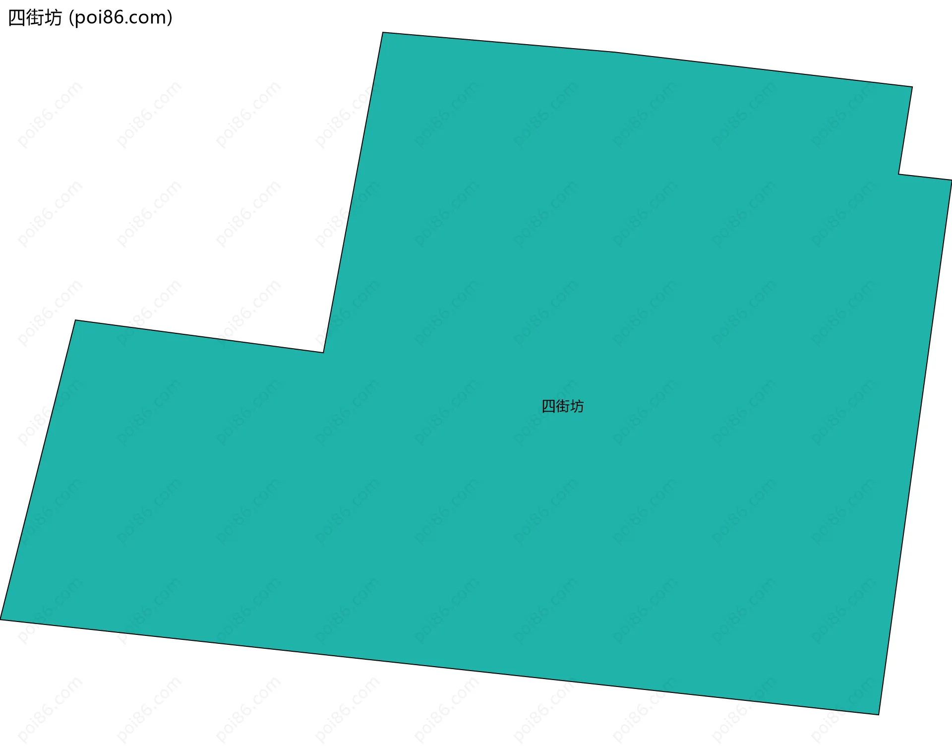 四街坊边界地图