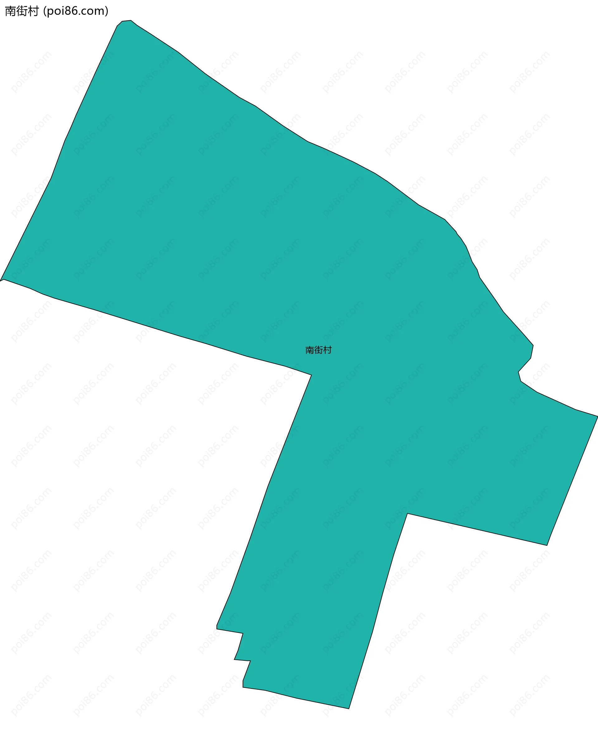 南街村边界地图