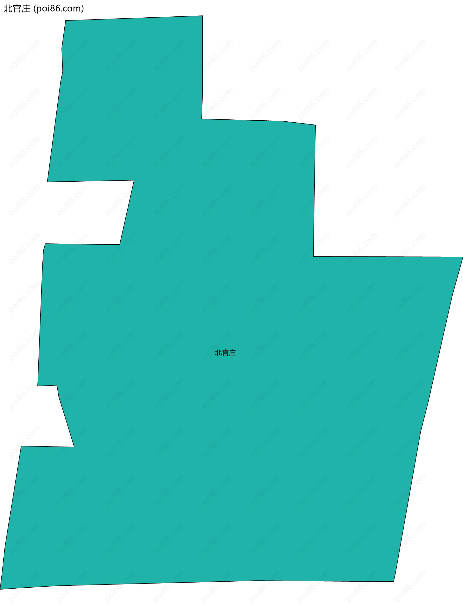 北官庄边界地图