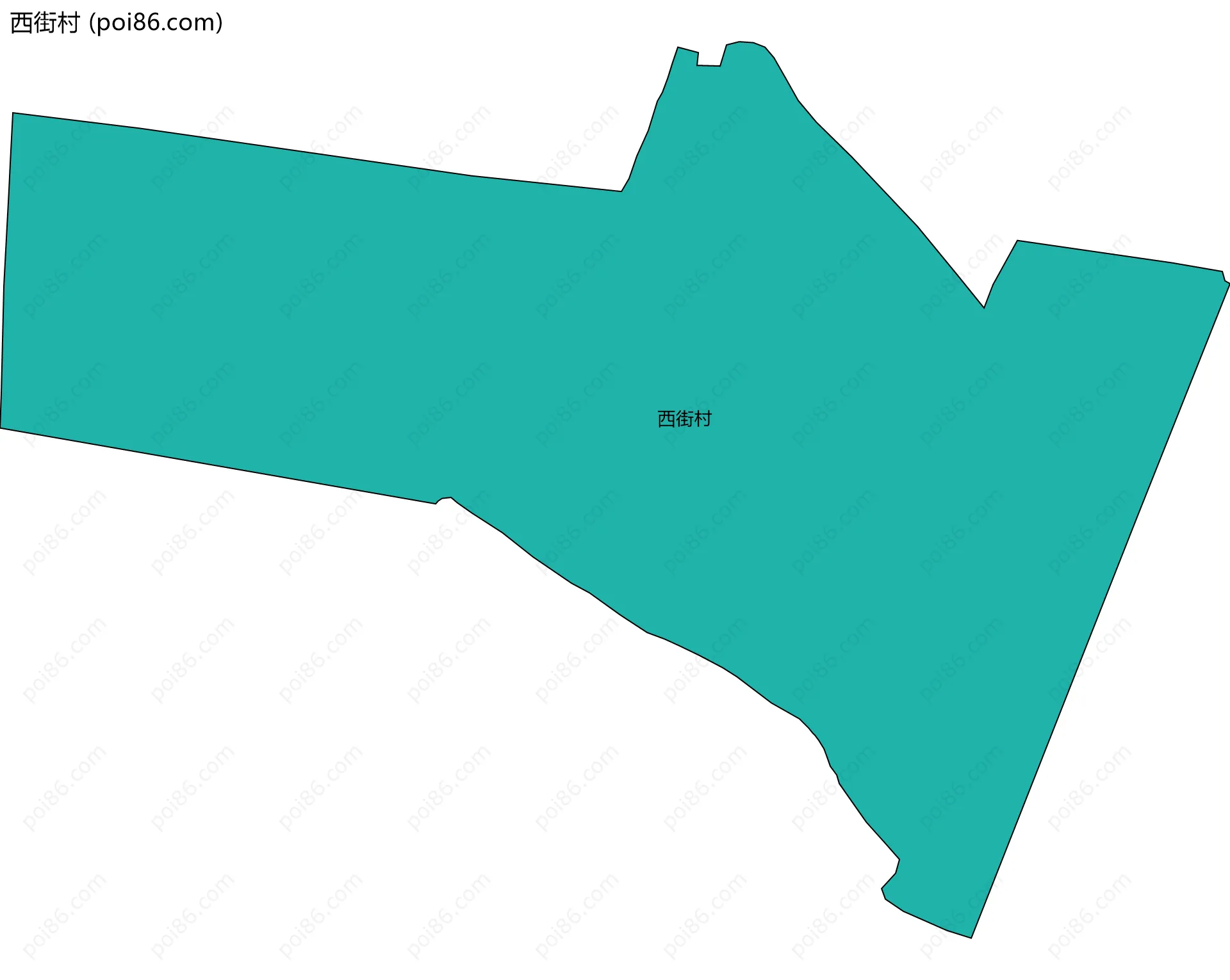 西街村边界地图