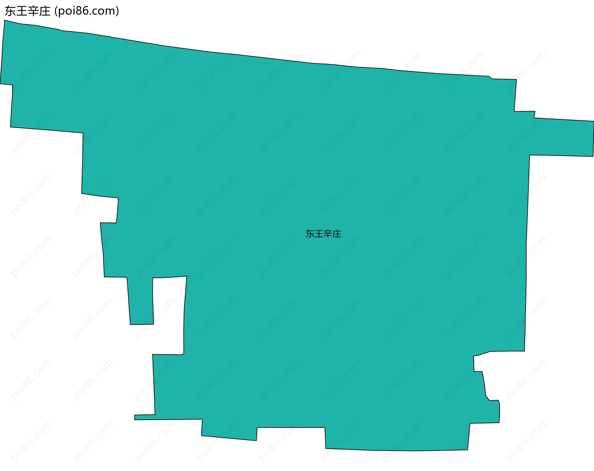 东王辛庄边界地图