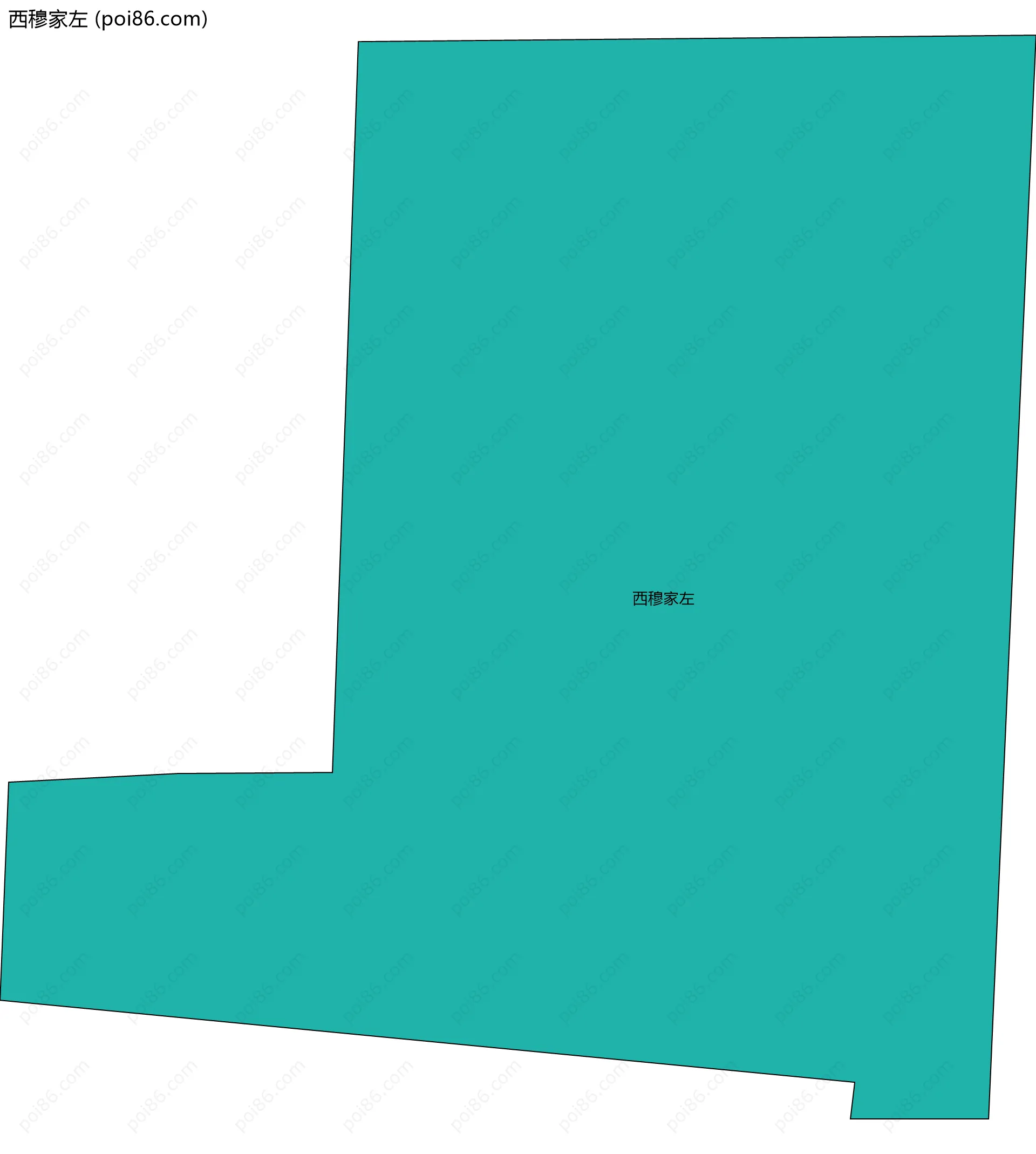 西穆家左边界地图