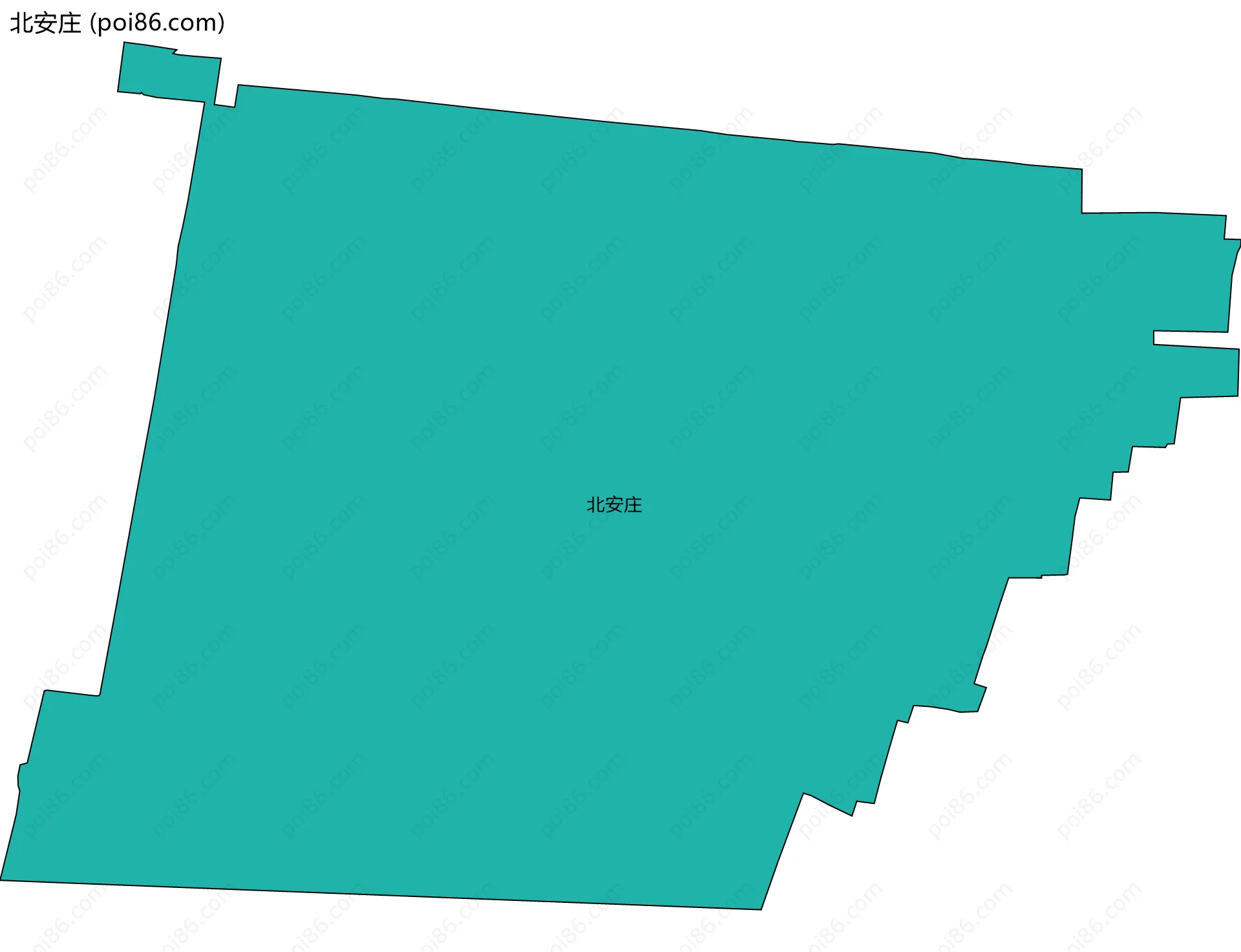 北安庄边界地图