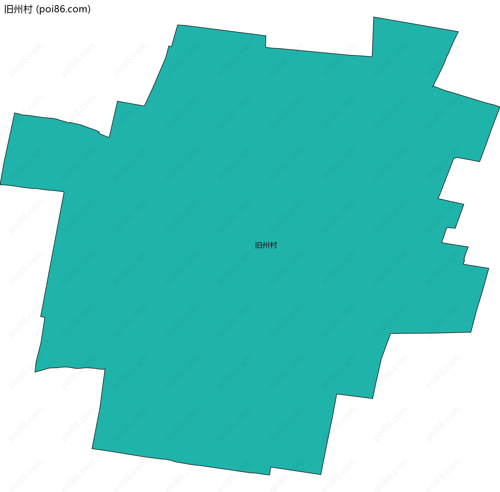 旧州村边界地图