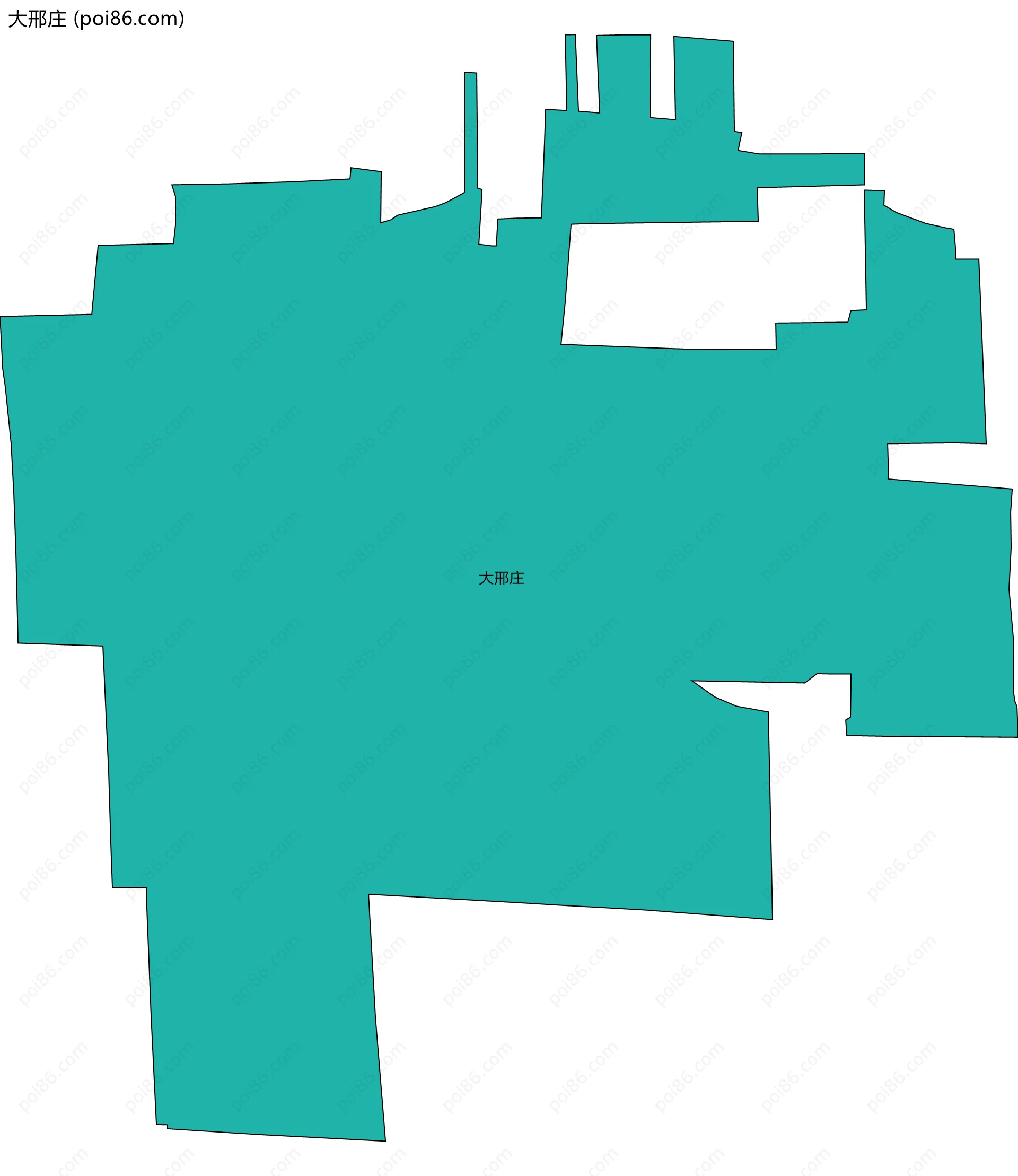 大邢庄边界地图