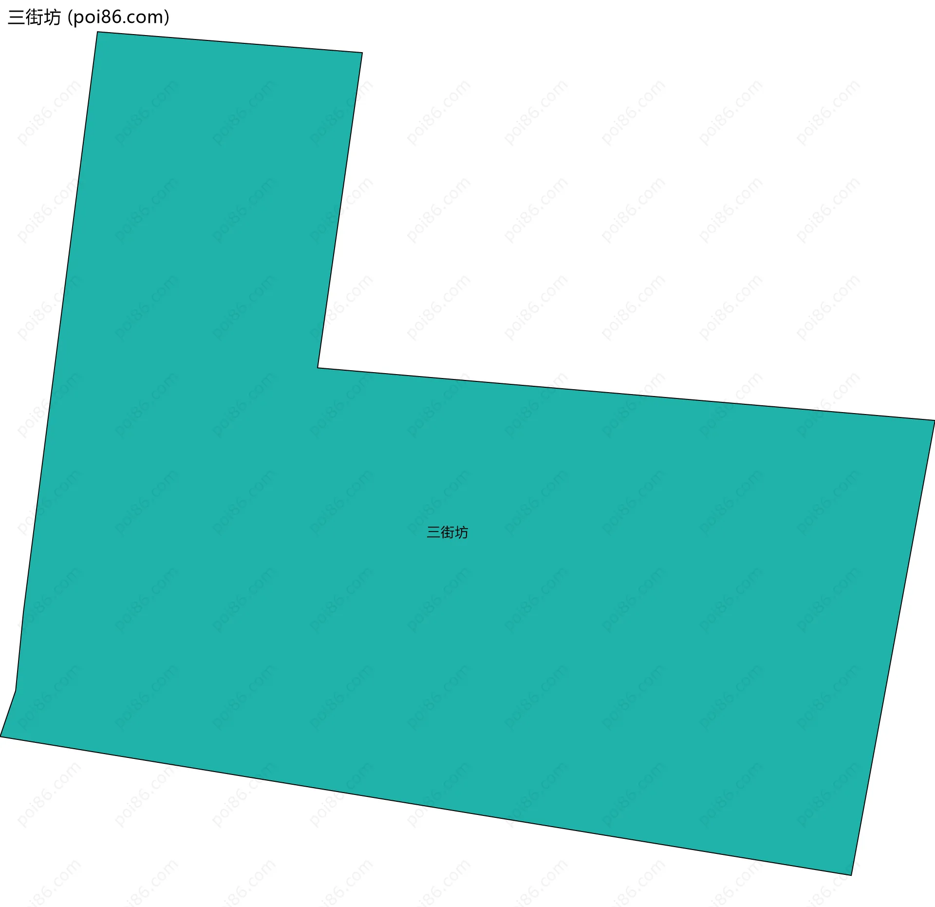 三街坊边界地图