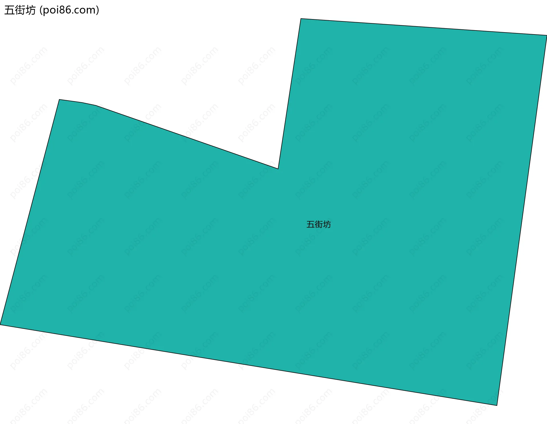 五街坊边界地图