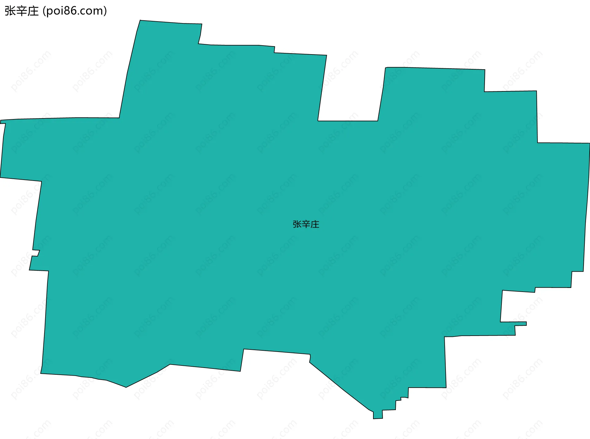 张辛庄边界地图