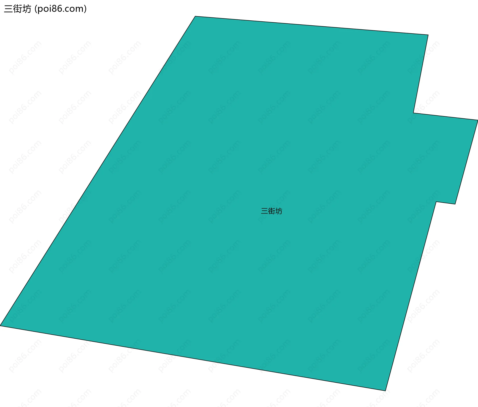 三街坊边界地图