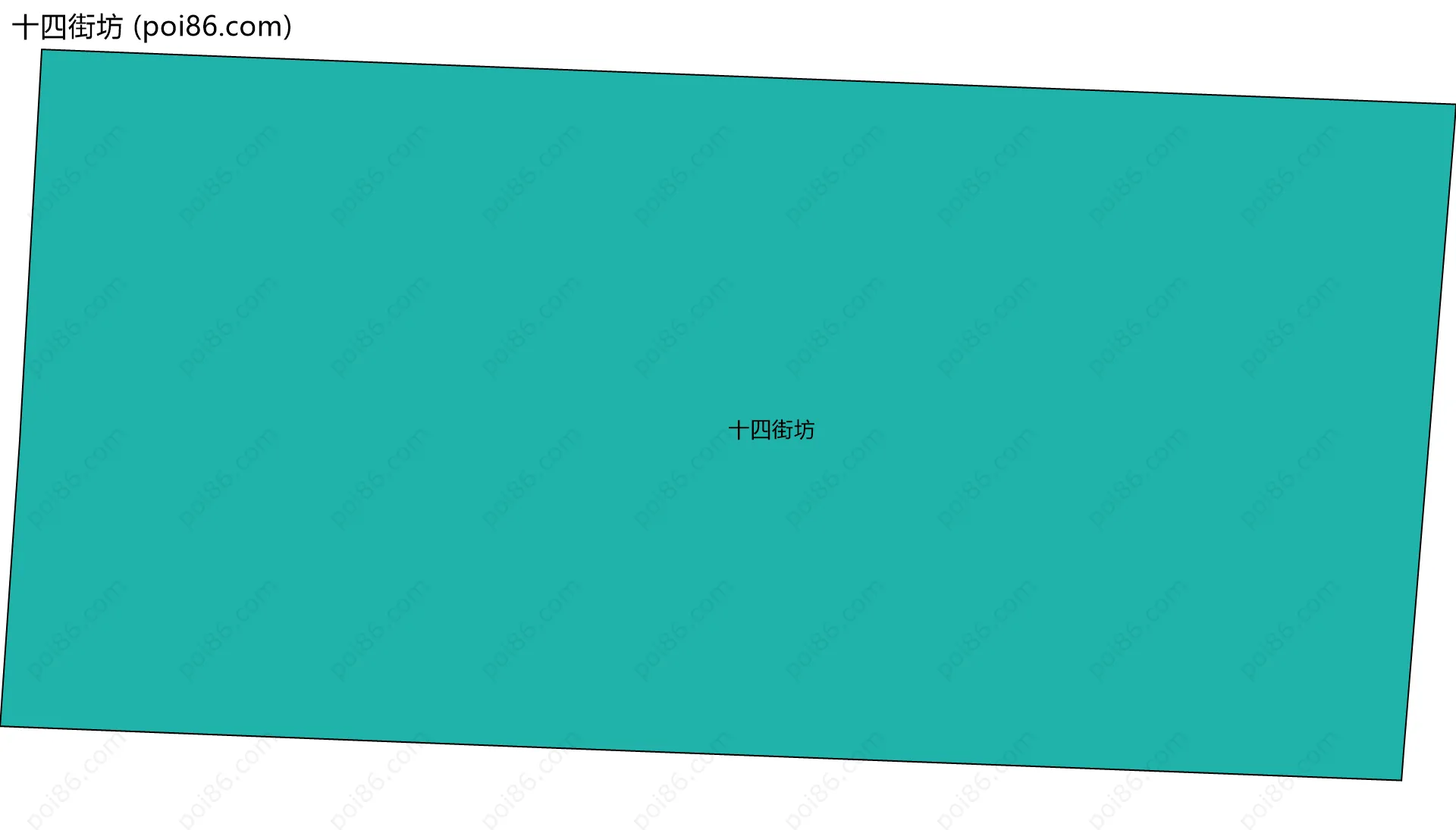 十四街坊边界地图