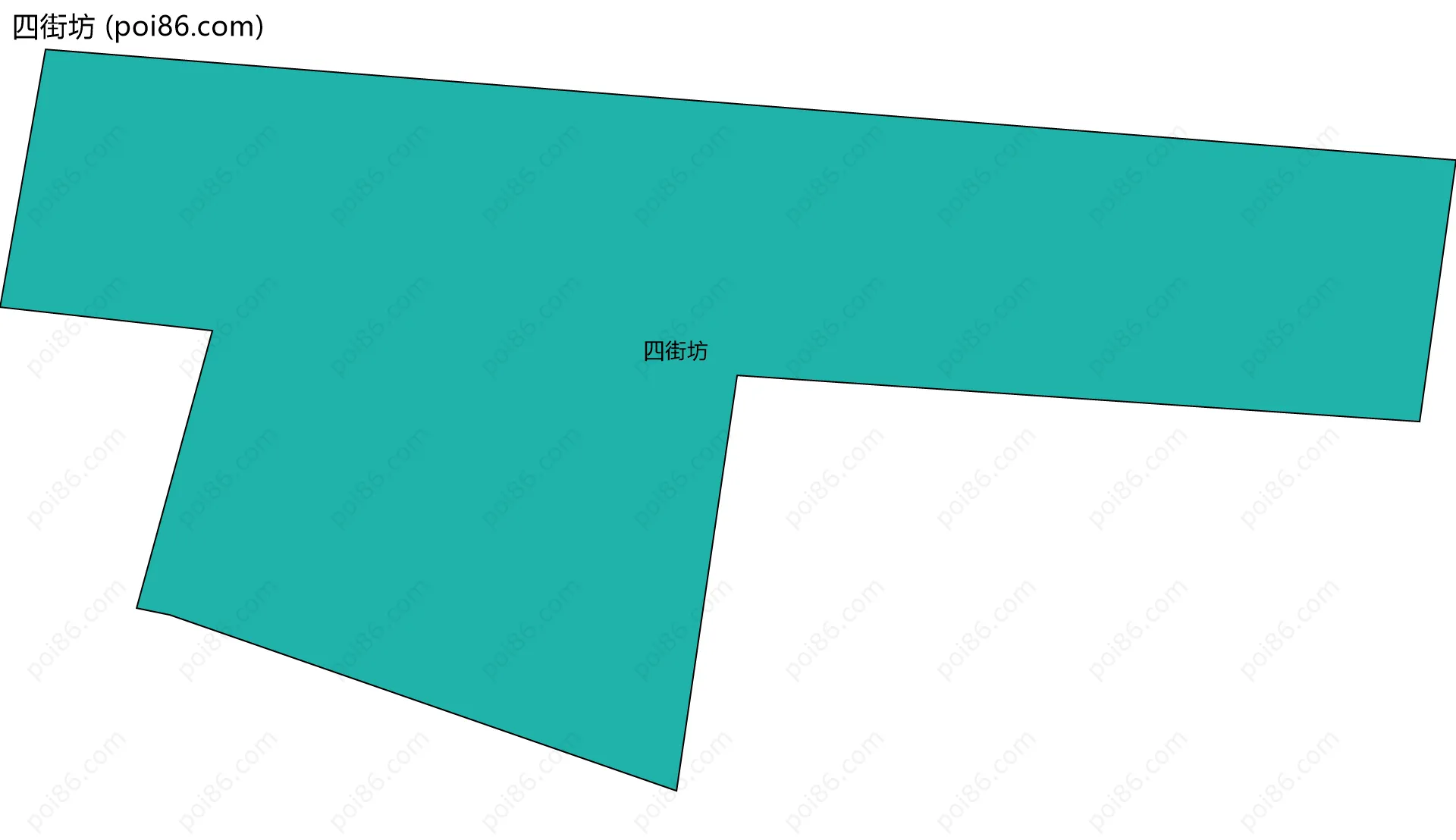 四街坊边界地图