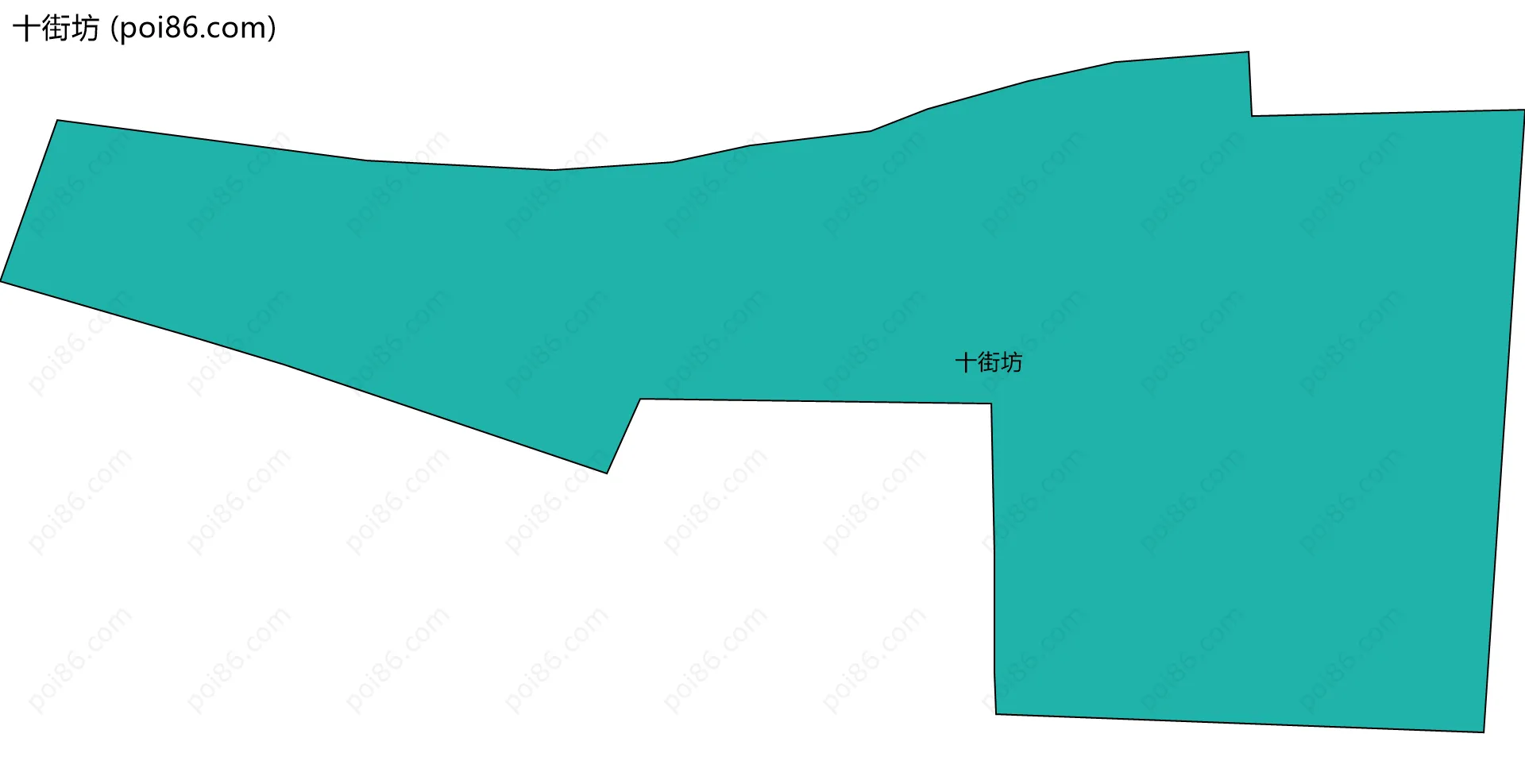 十街坊边界地图