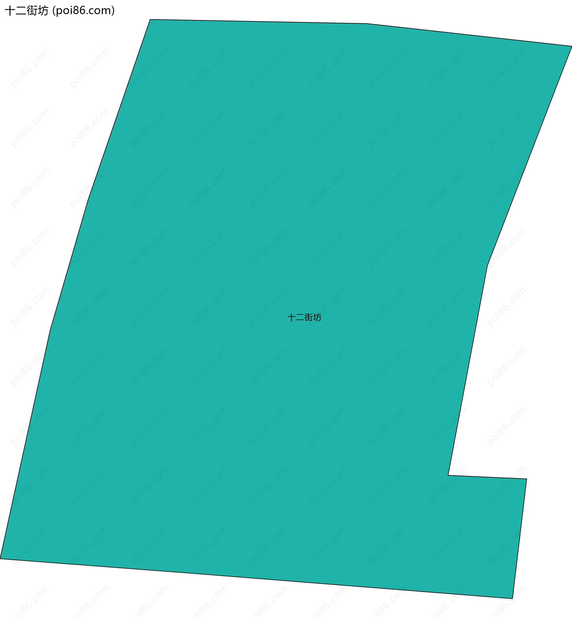 十二街坊边界地图
