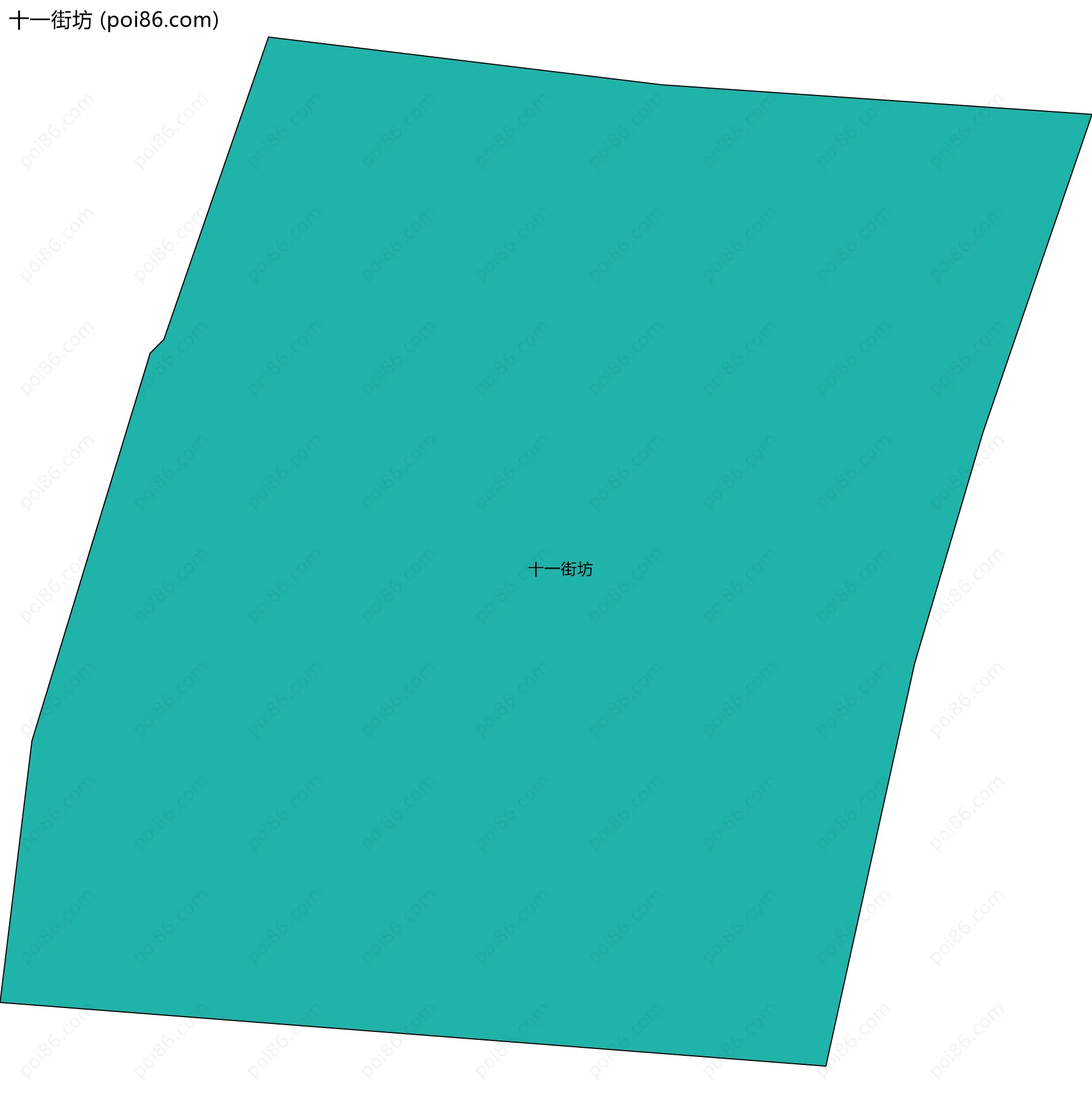 十一街坊边界地图