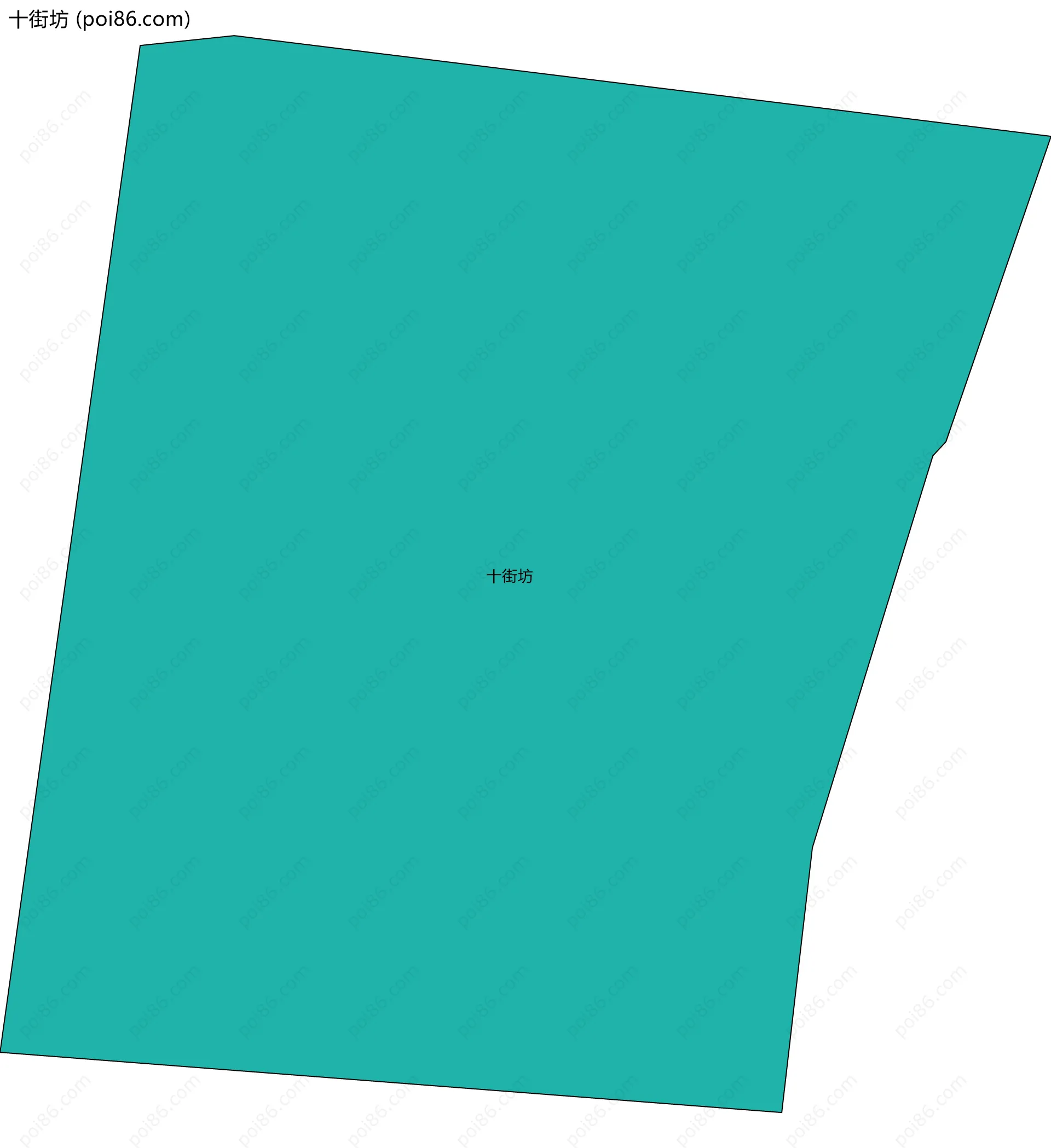 十街坊边界地图