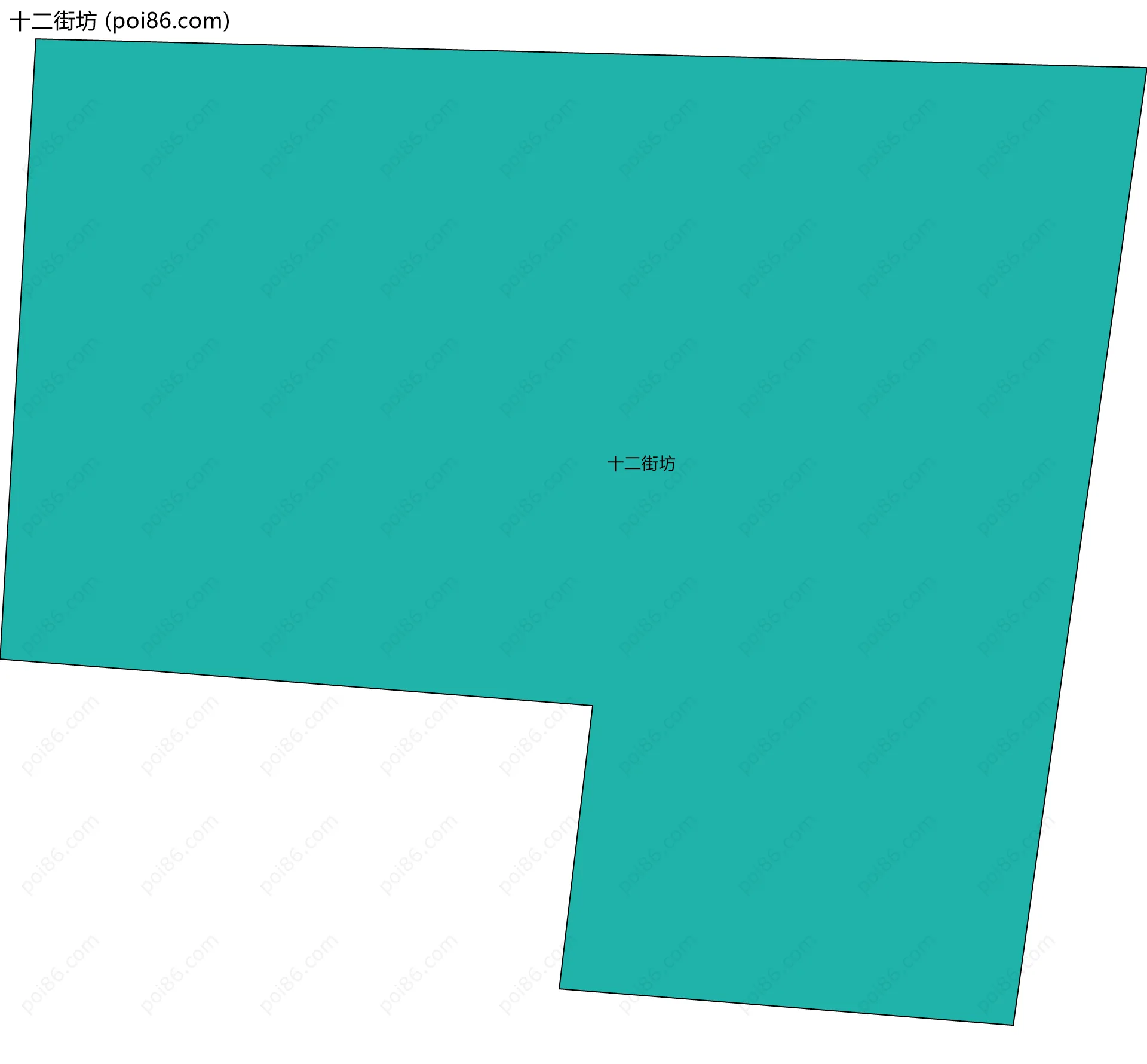 十二街坊边界地图