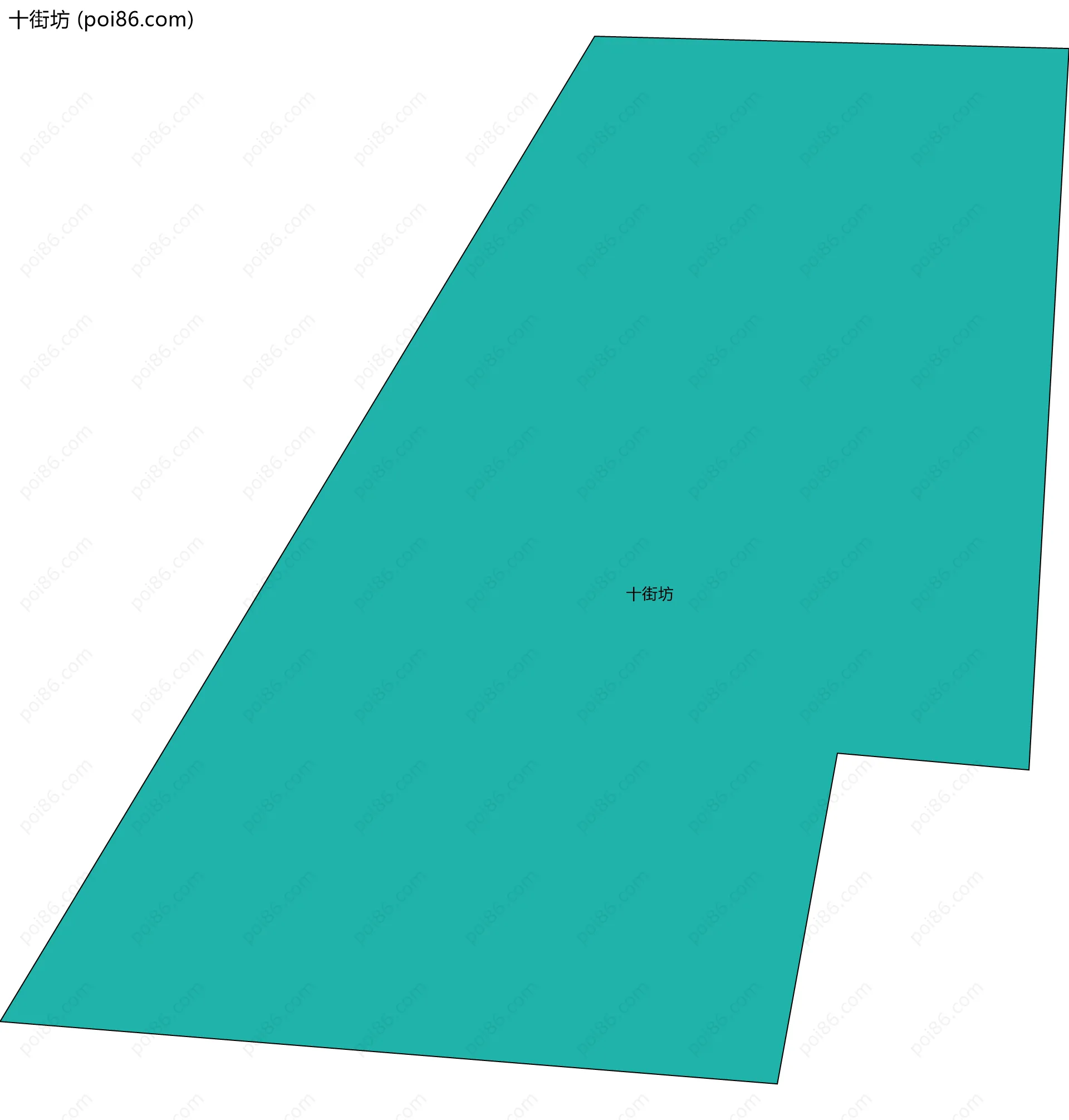 十街坊边界地图