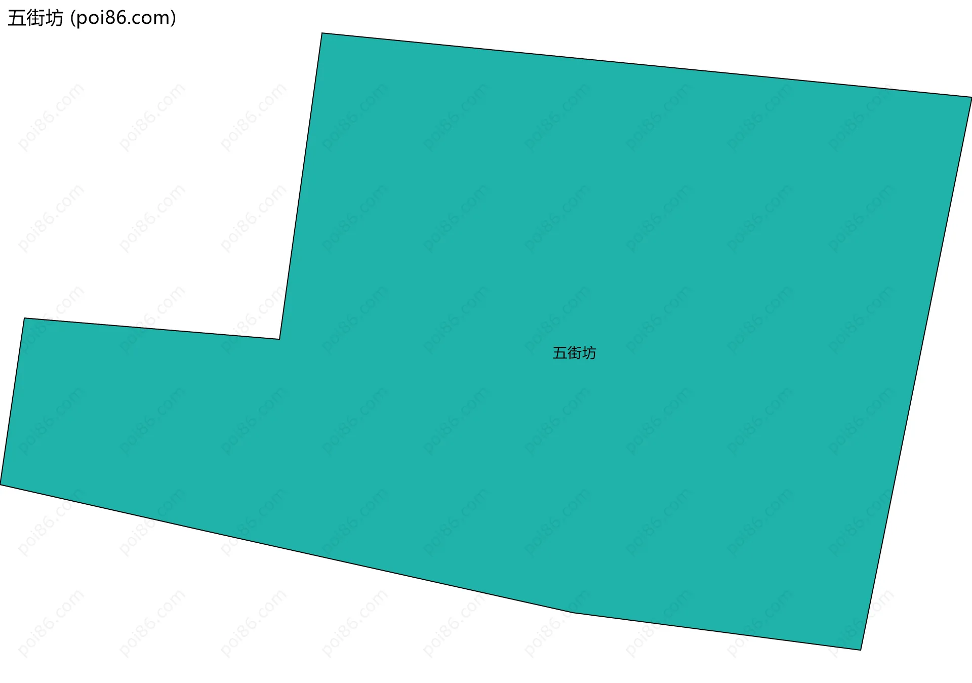 五街坊边界地图