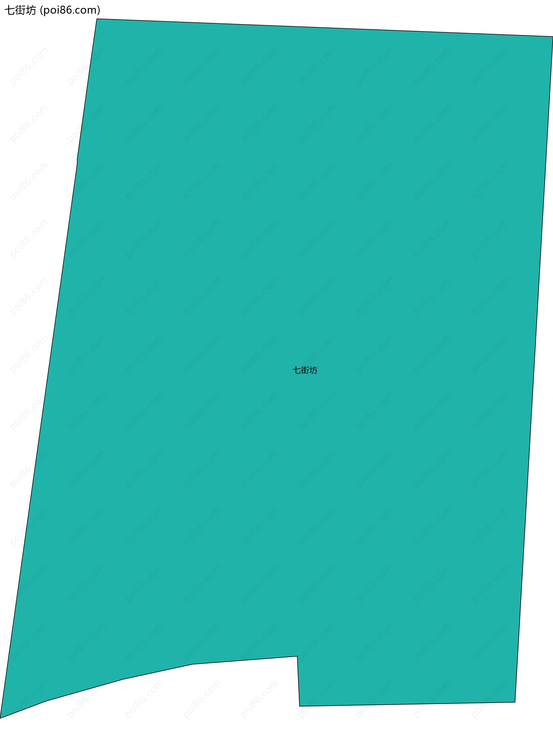 七街坊边界地图