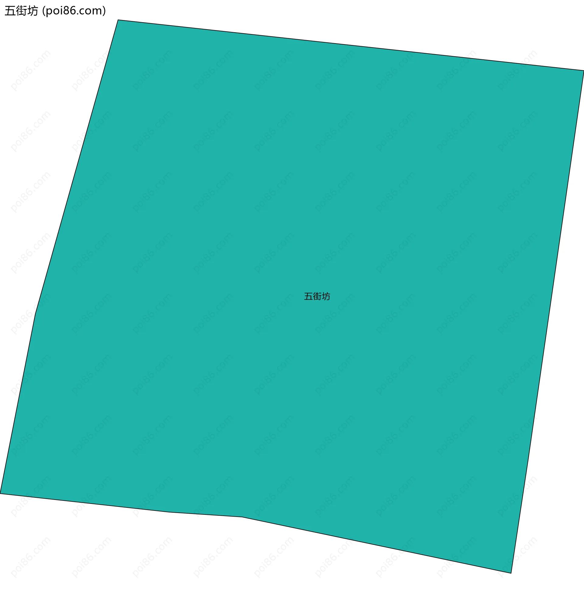 五街坊边界地图