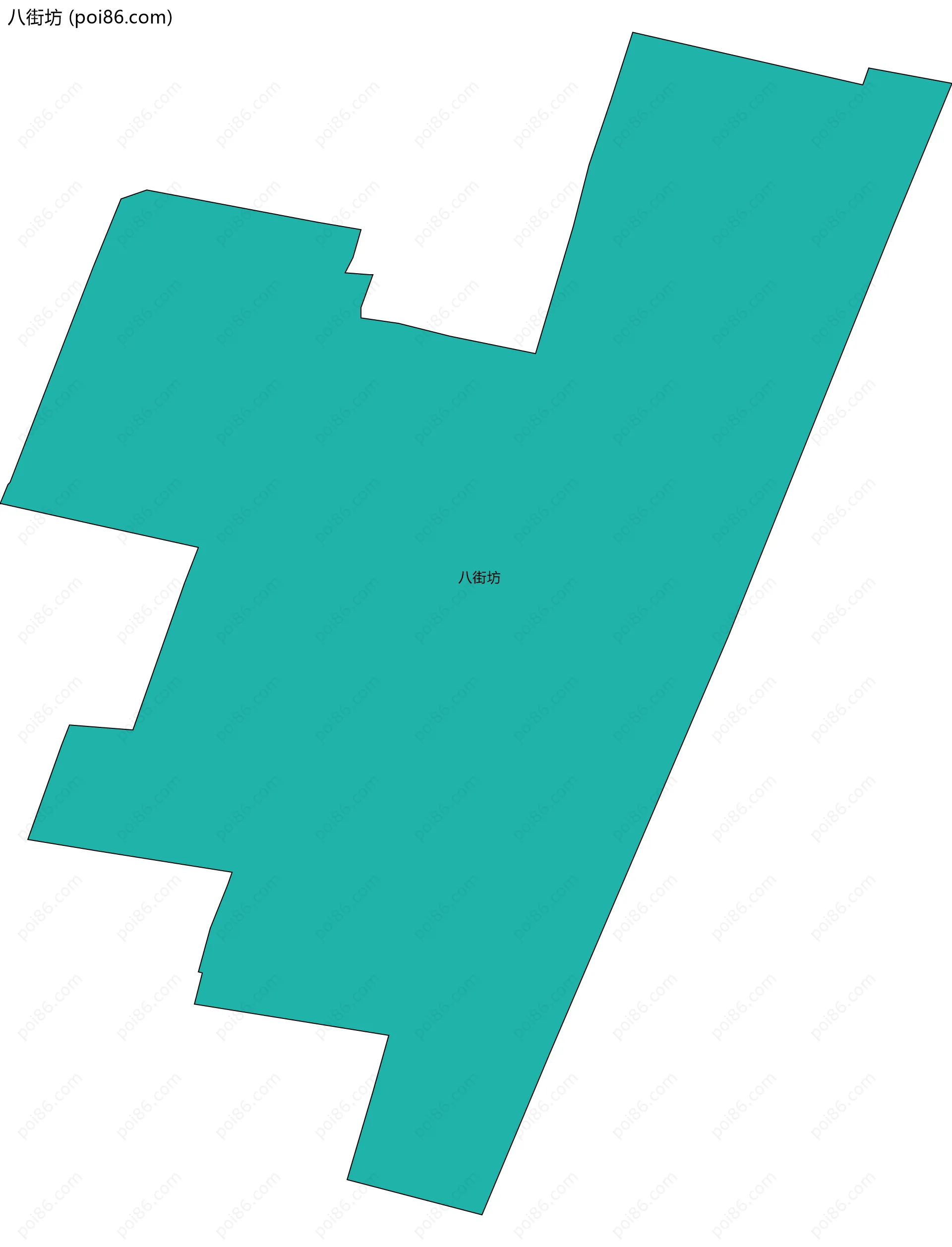 八街坊边界地图