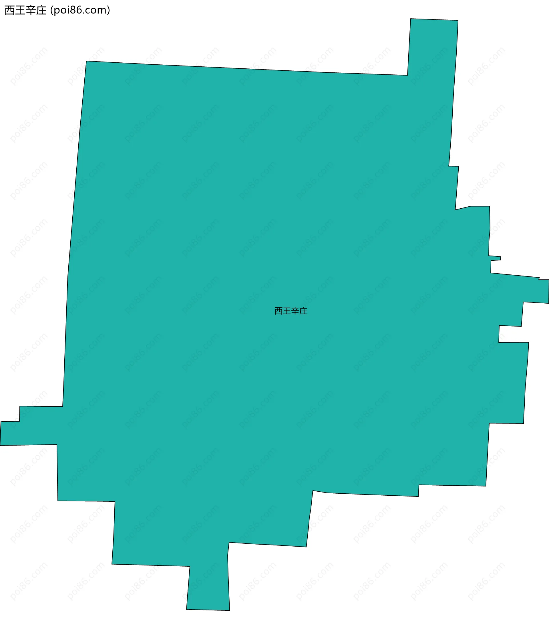 西王辛庄边界地图