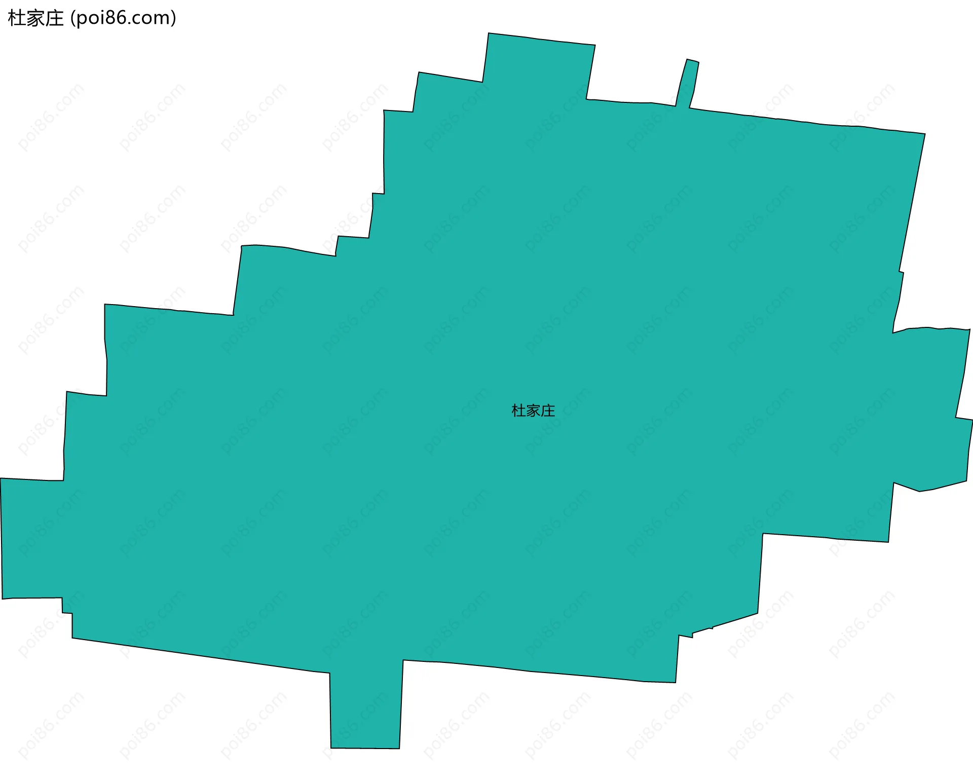 杜家庄边界地图