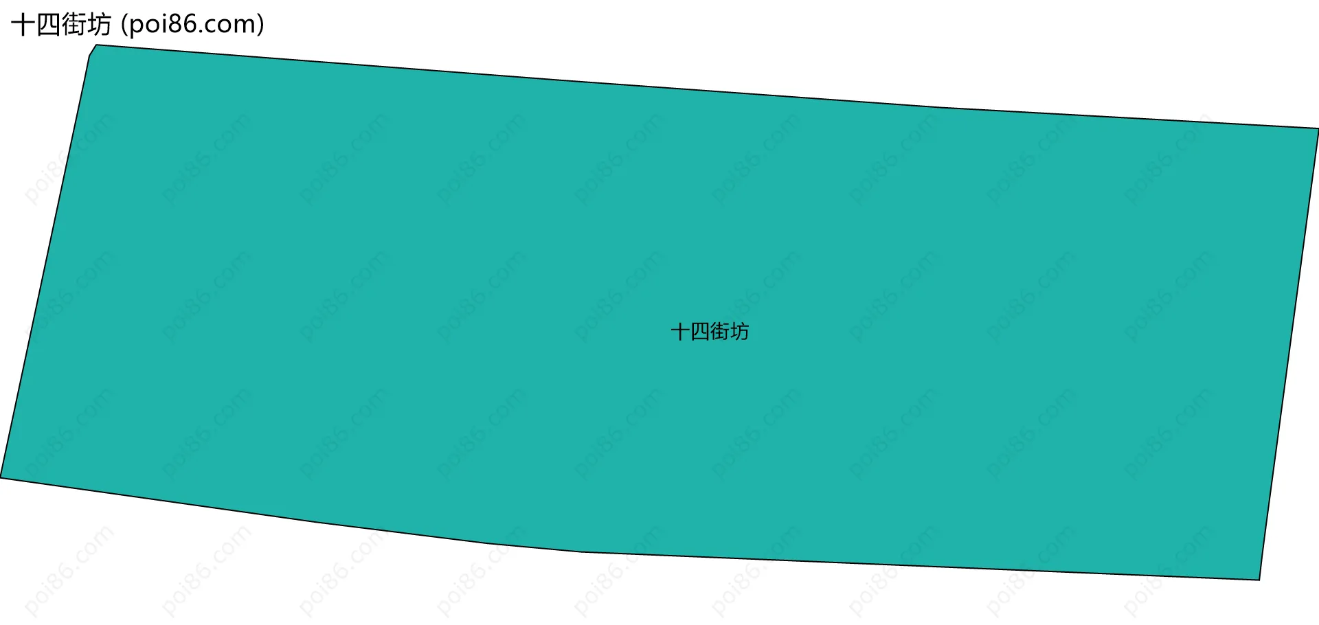 十四街坊边界地图