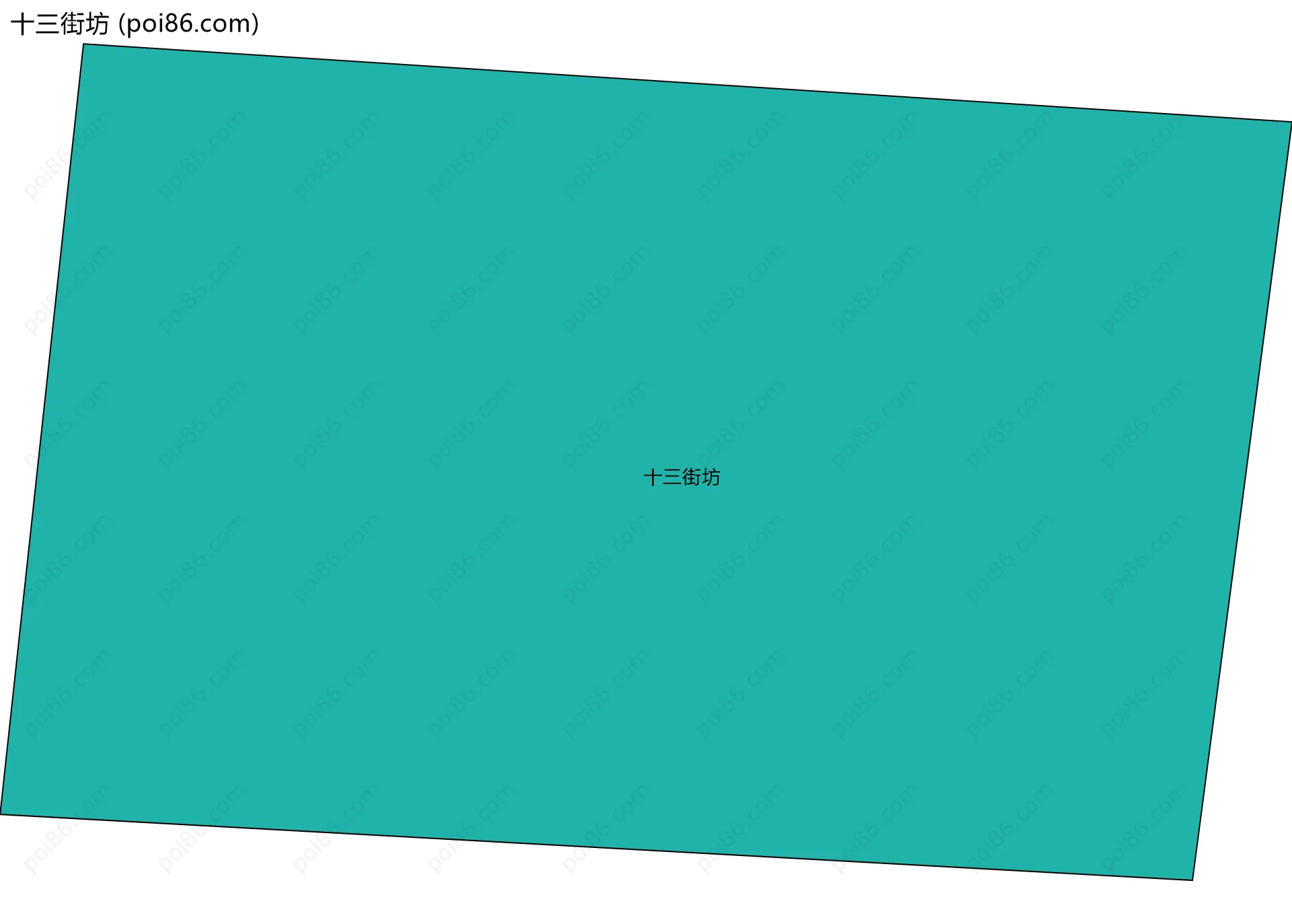 十三街坊边界地图
