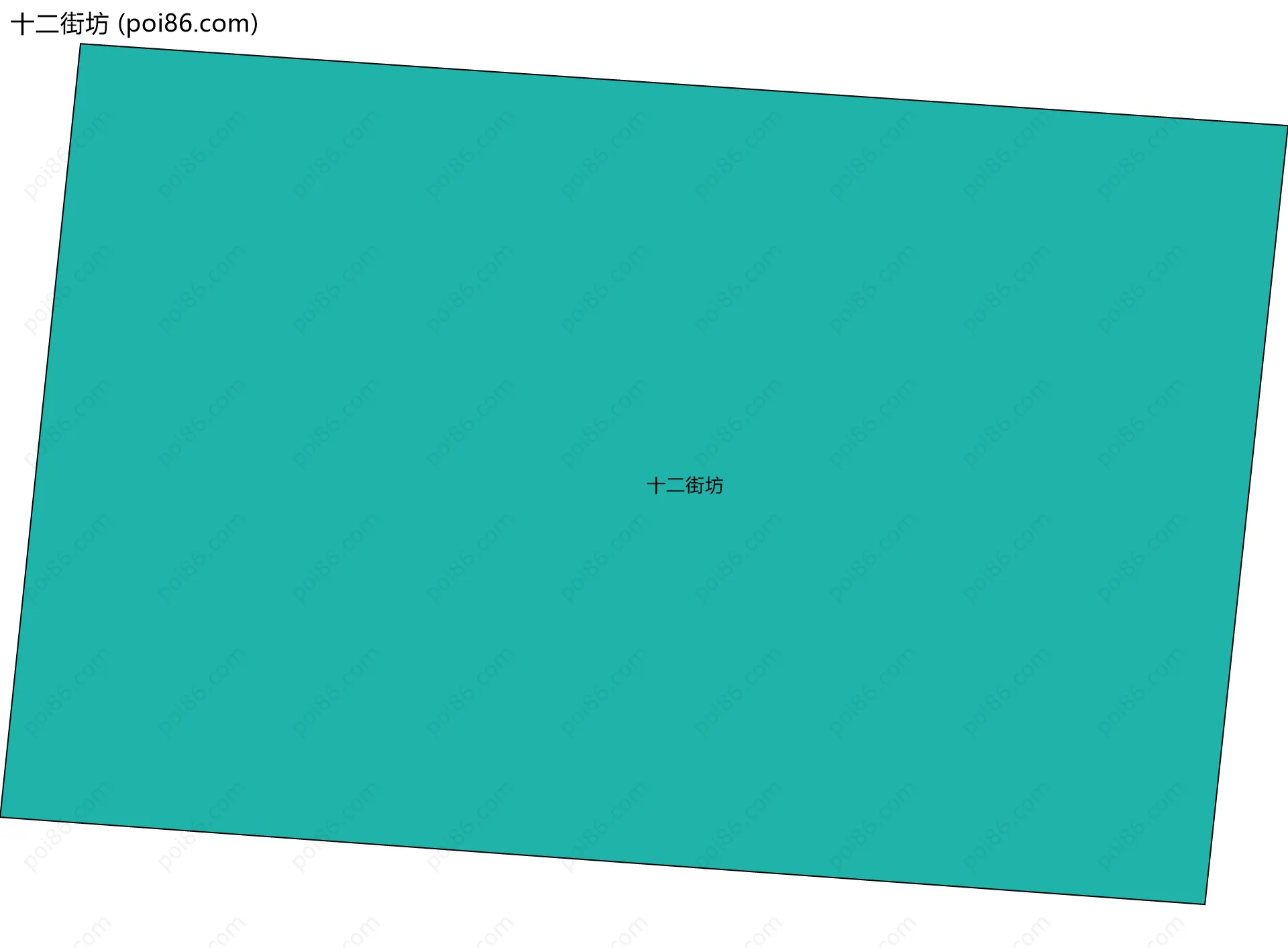 十二街坊边界地图