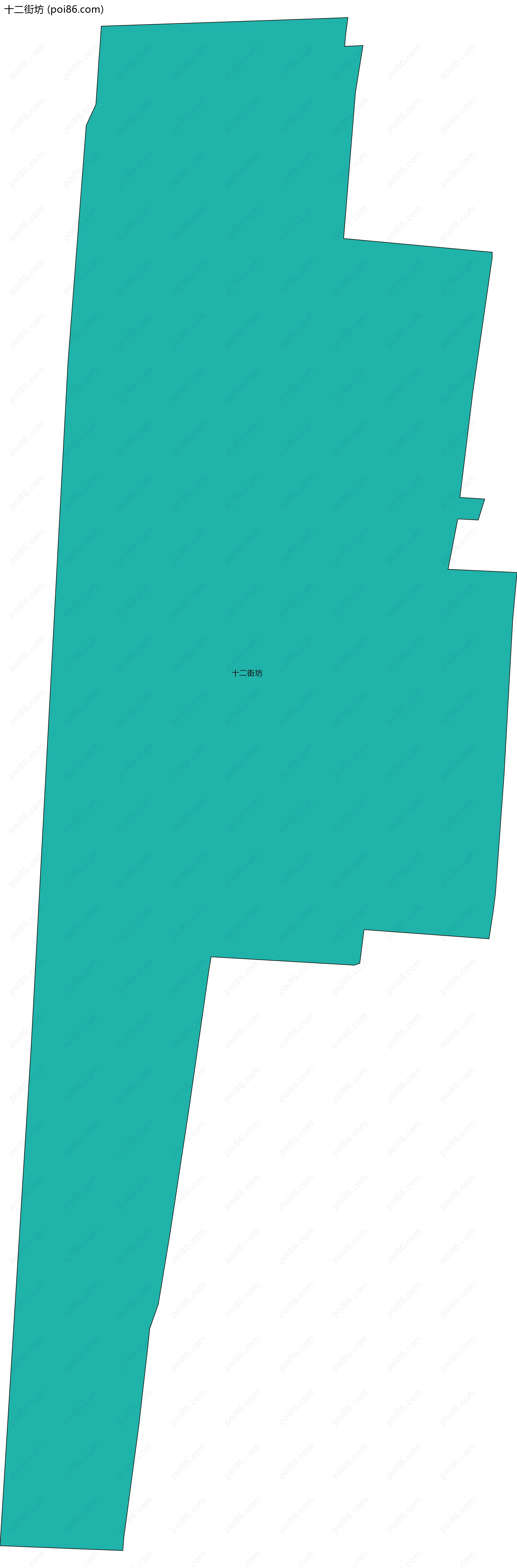 十二街坊边界地图