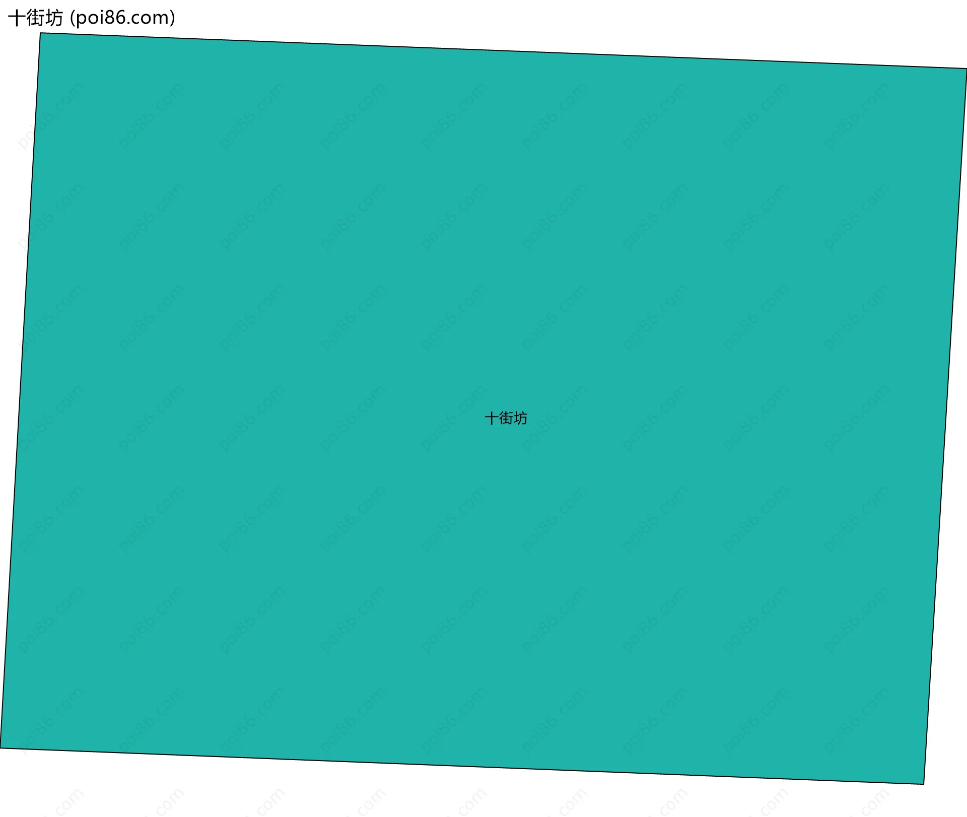 十街坊边界地图