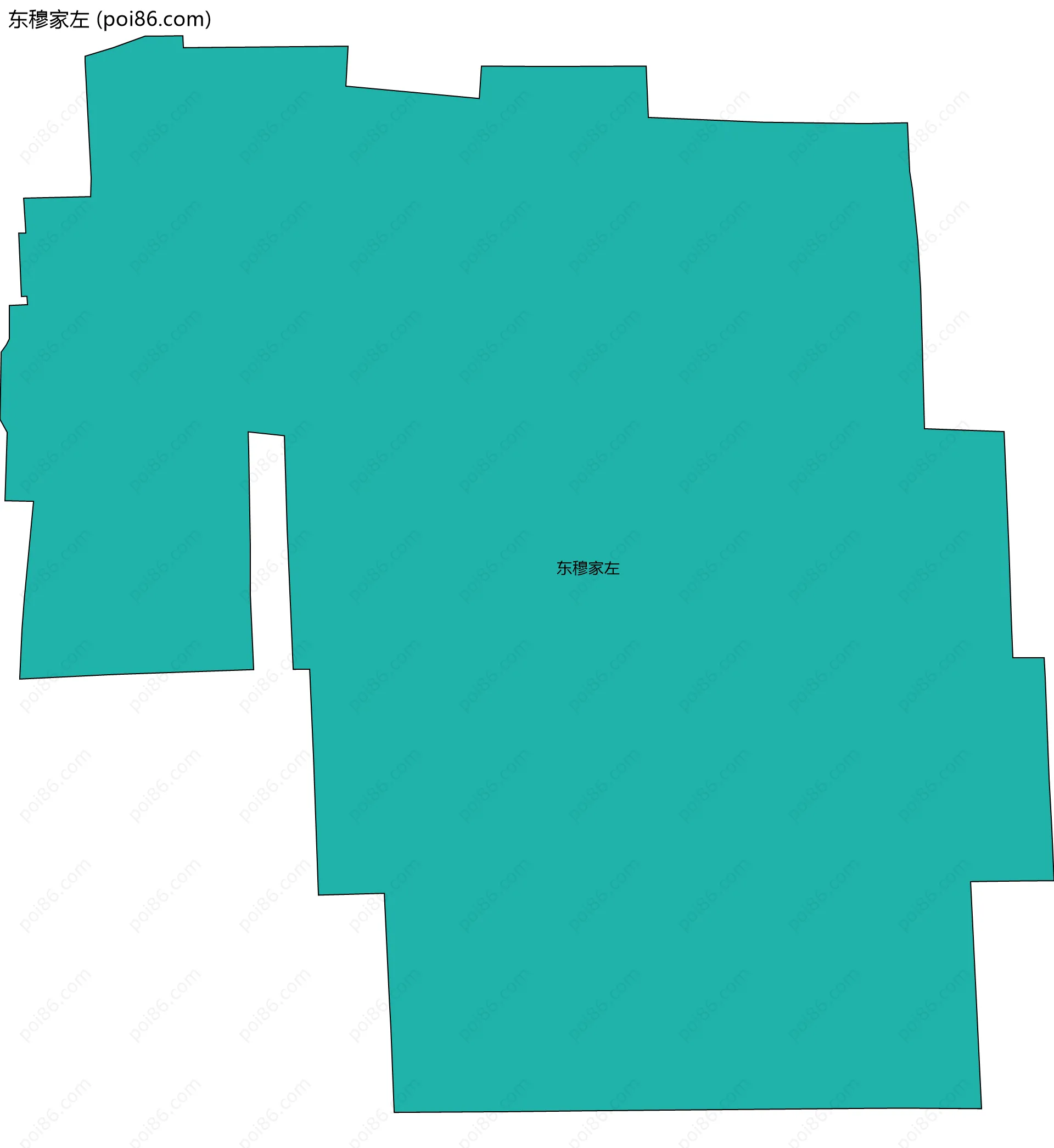 东穆家左边界地图