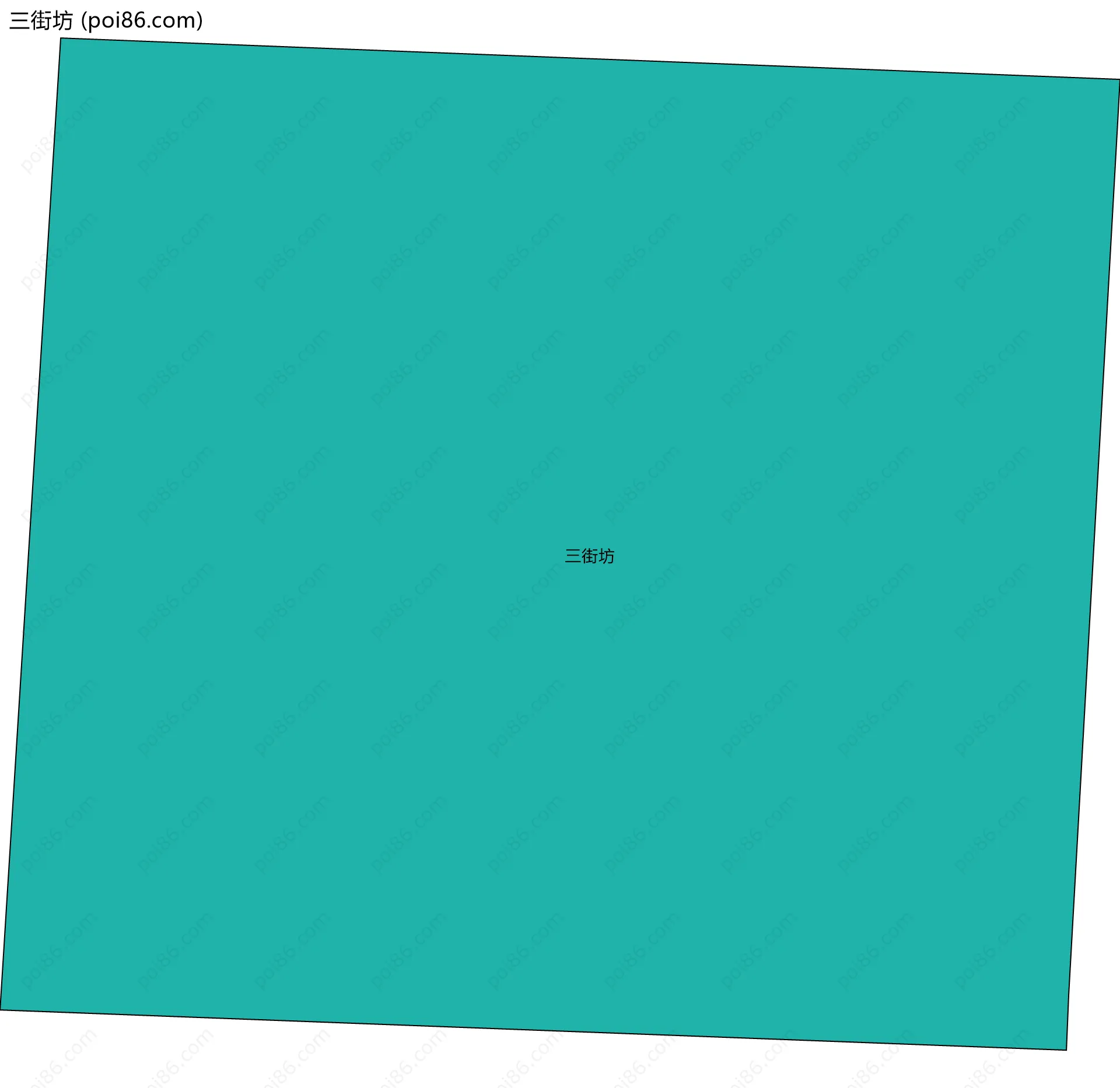 三街坊边界地图