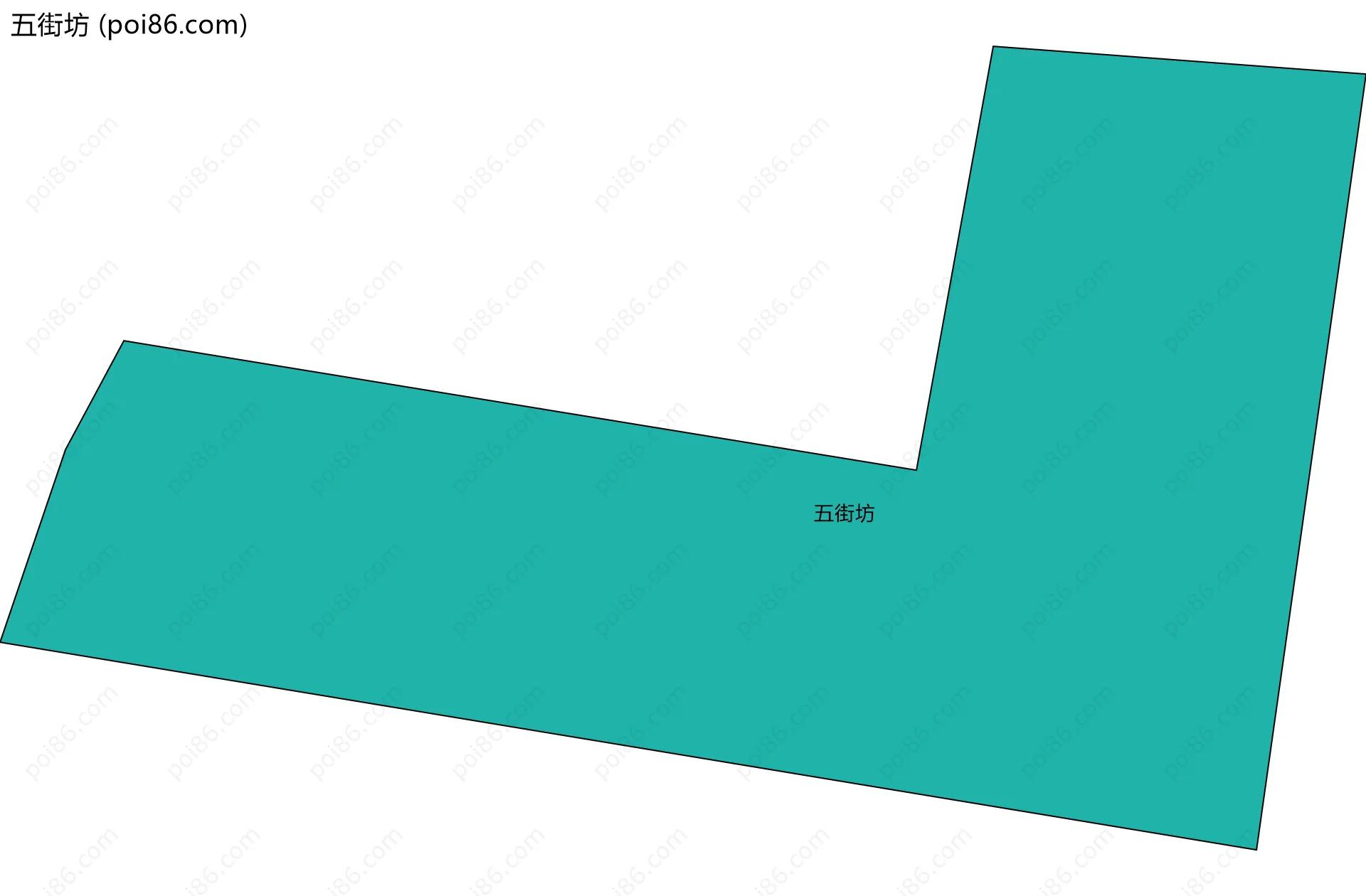 五街坊边界地图