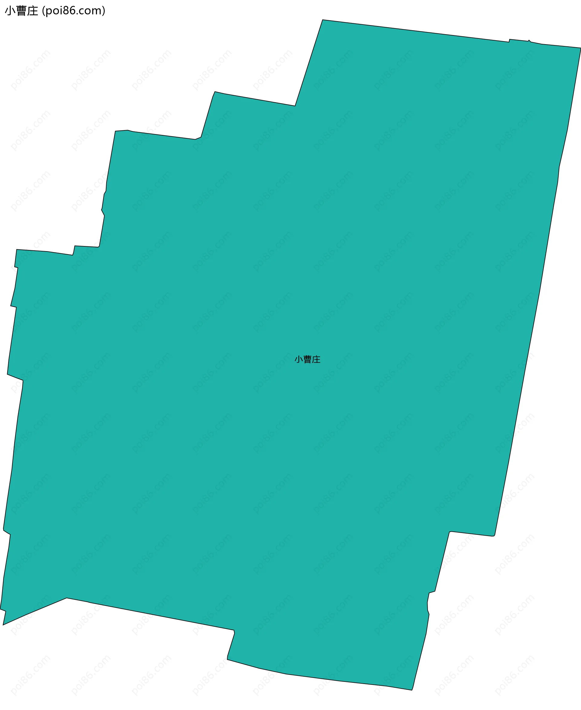 小曹庄边界地图